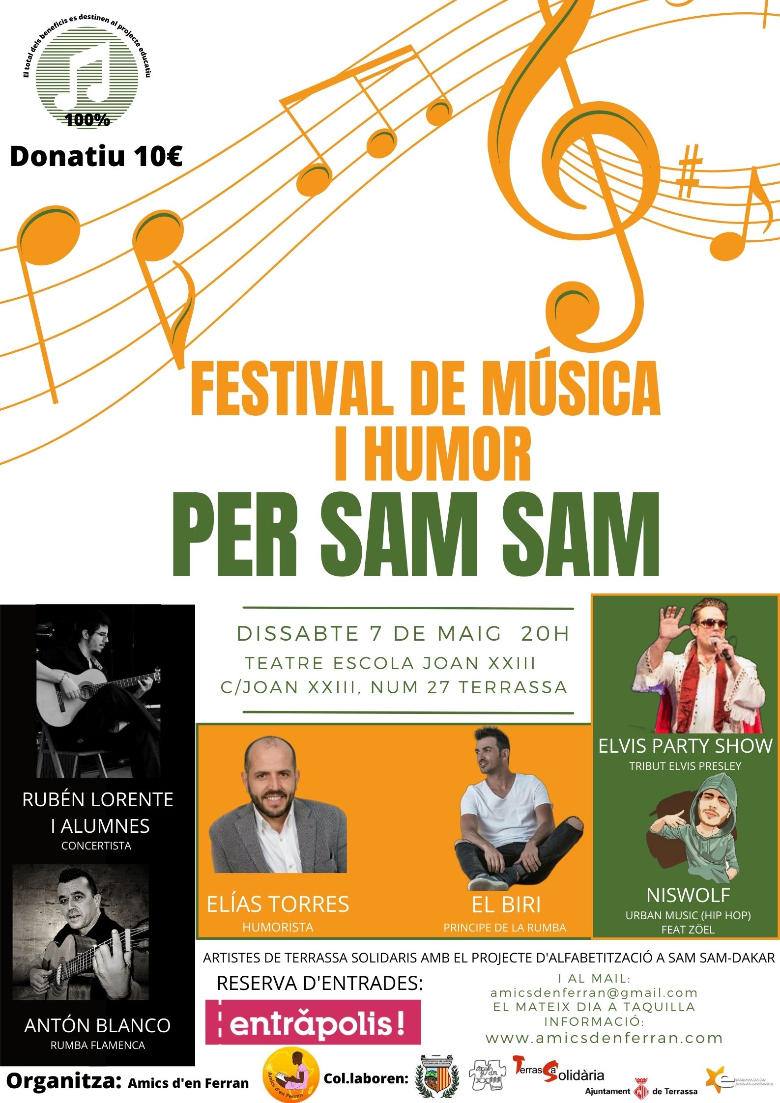 Música i humor per Sam Sam