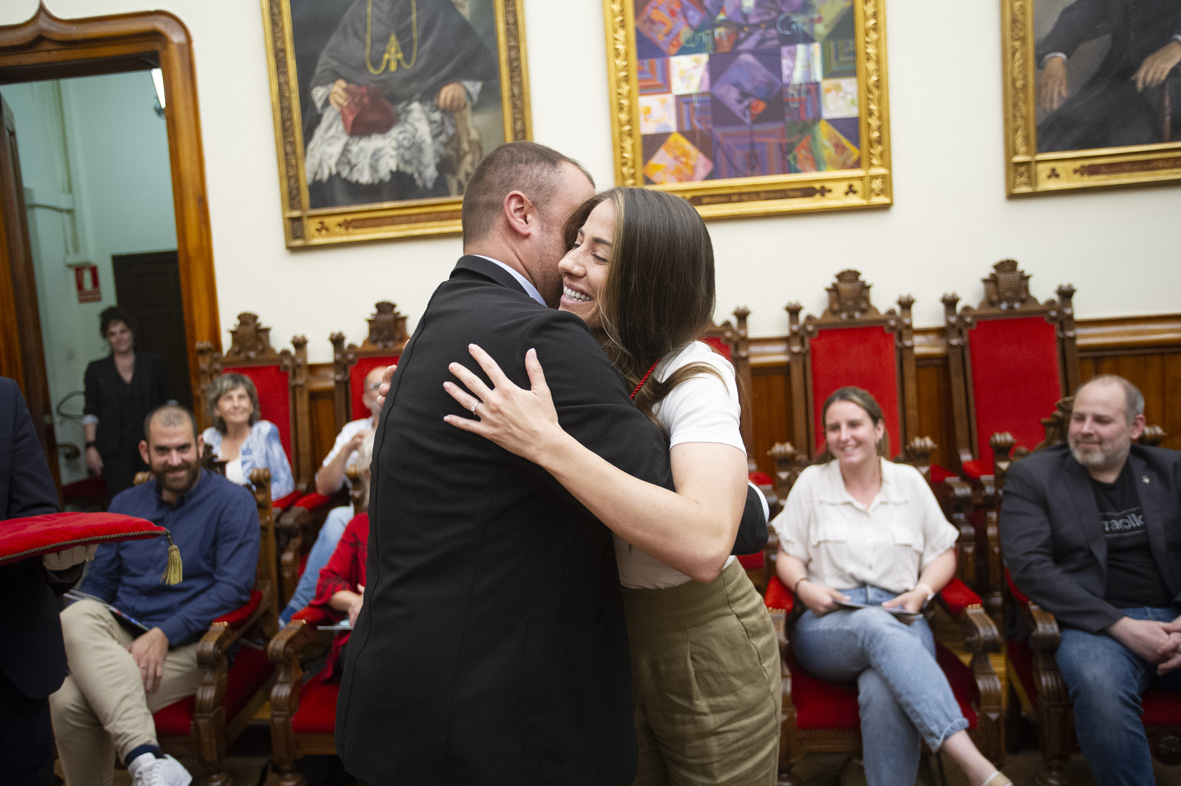 FOTOS | Vicky Losada rep la Medalla de la Ciutat a l’Esperit Esportiu