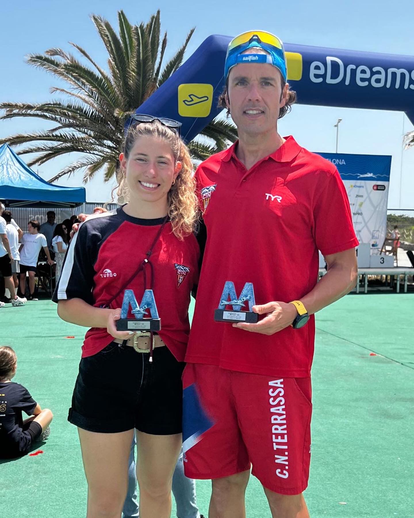 Mario Guillén i Anna Serra, guanyadors de la Marnaton eDreams Barcelona