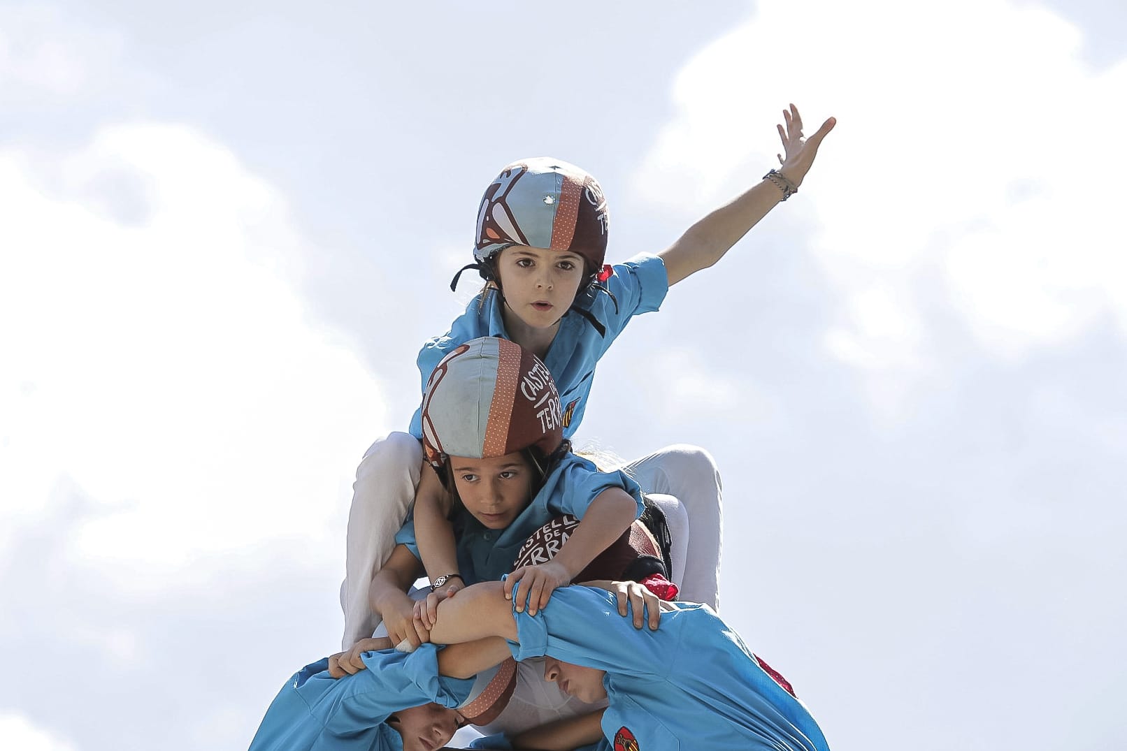 Castellers de Terrassa a Ca n'Aurell