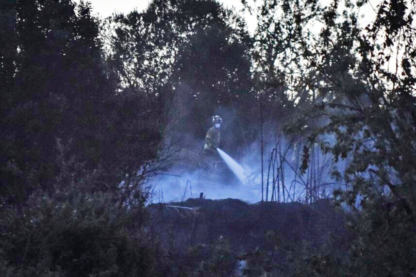 Un incendi forestal crema 2 hectàrees al Roc Blanc