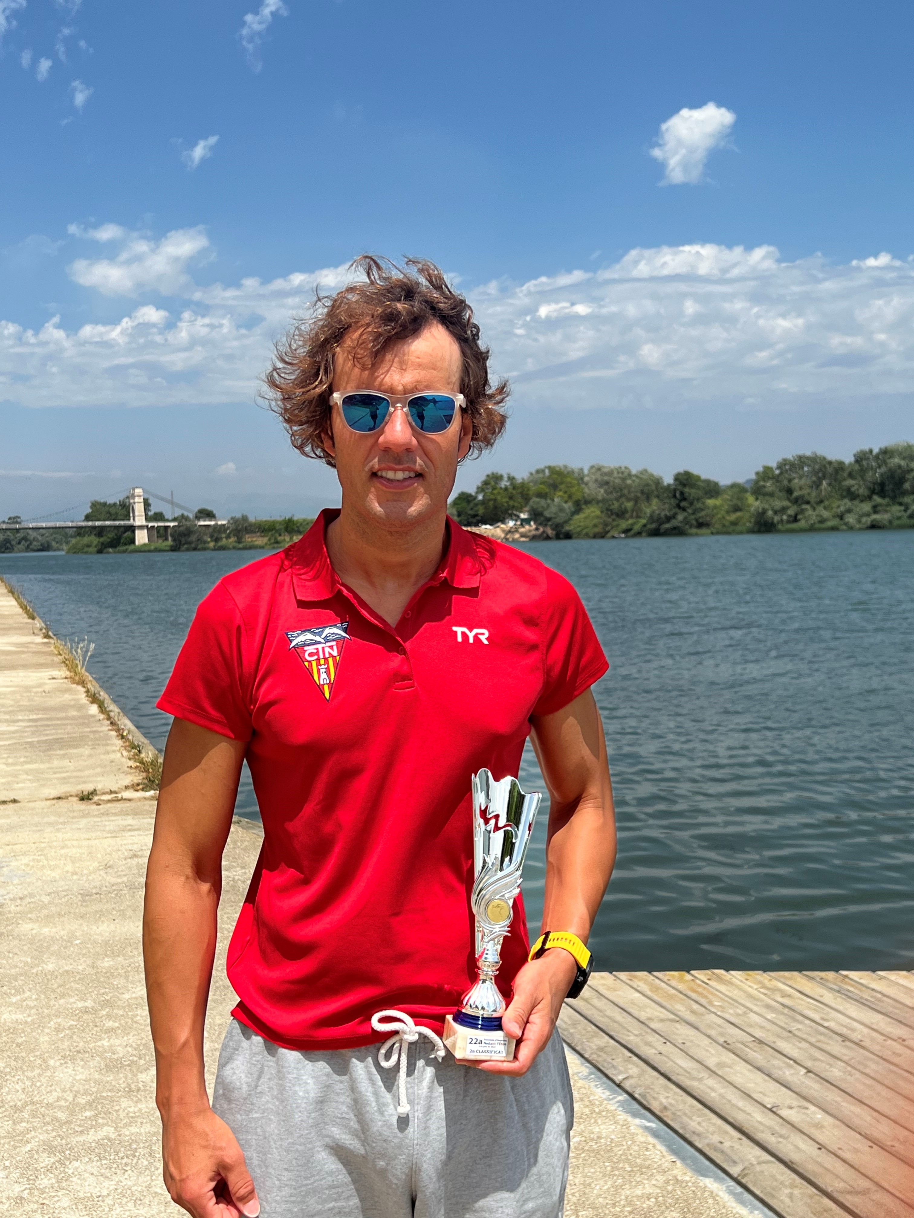 Mario Guillén, segon en la Travessia d’Amposta
