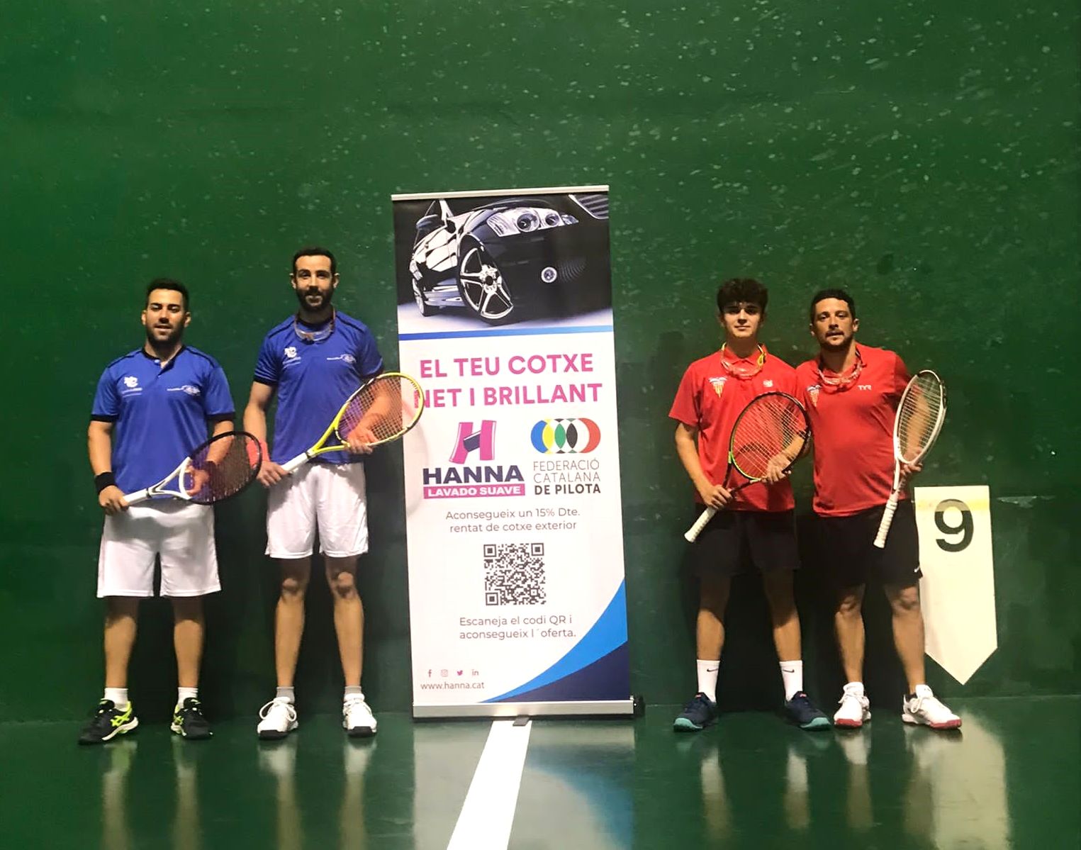 Viñarás i Vergara, subcampions de Catalunya de frontennis olímpic
