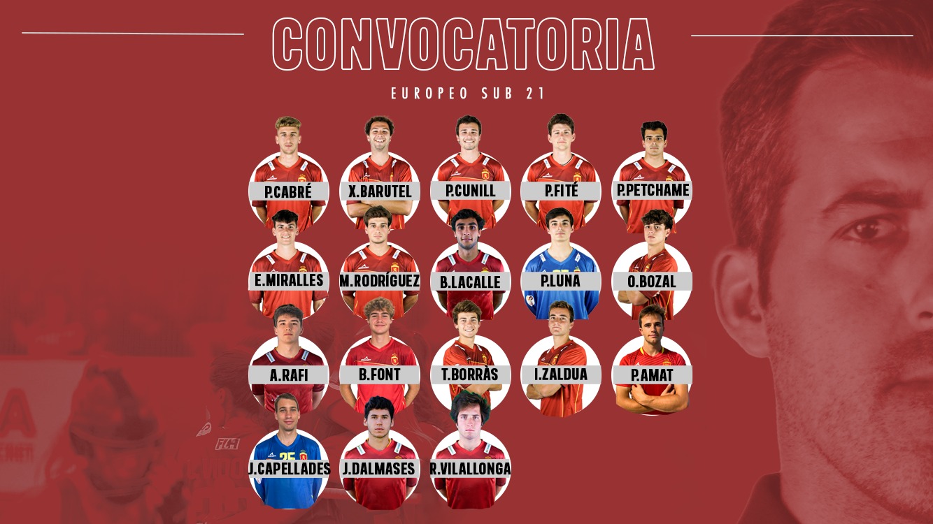 Nou terrassencs a la llista de la selecció sub-21 de hockey