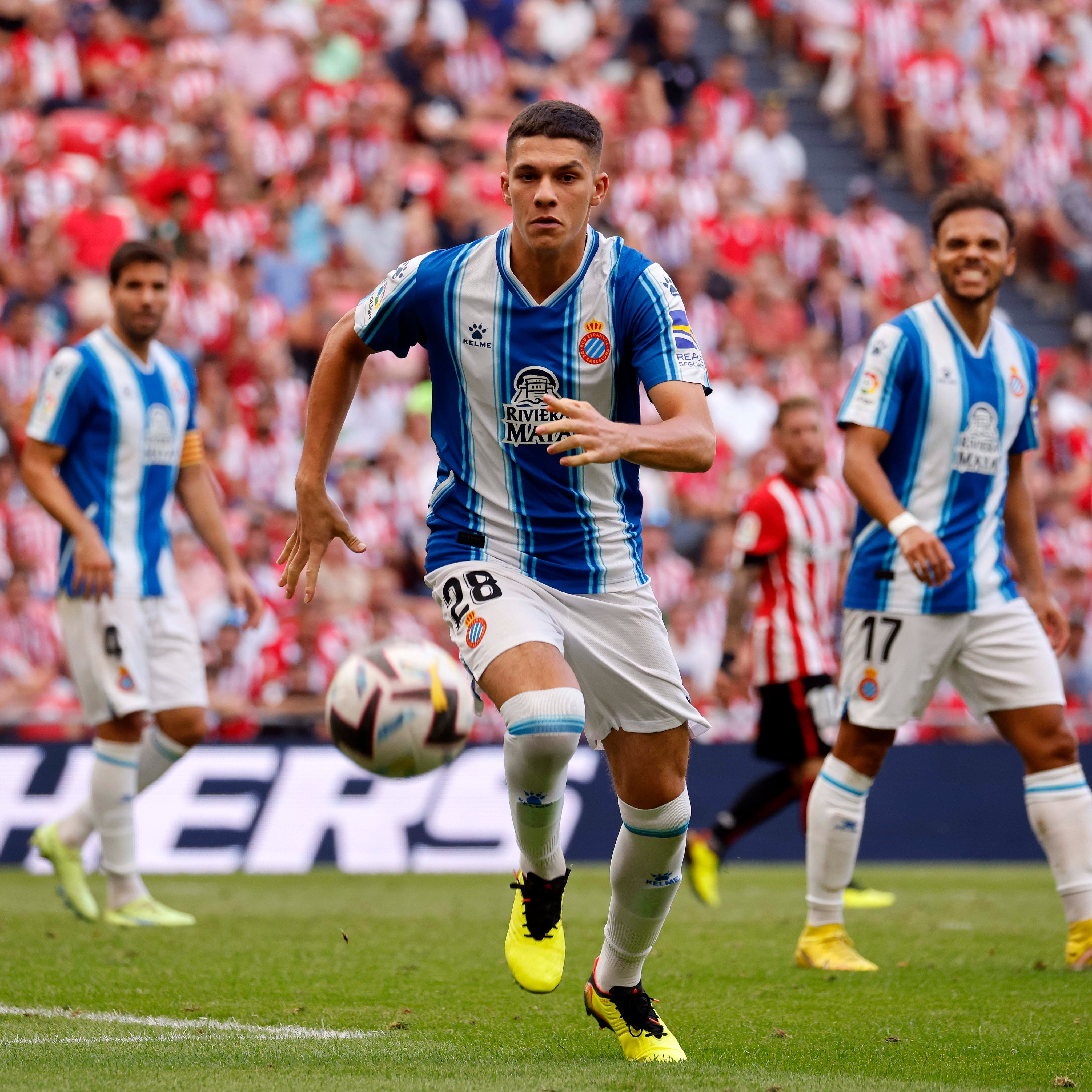 Simo debuta amb el primer equip de l'Espanyol a San Mamés