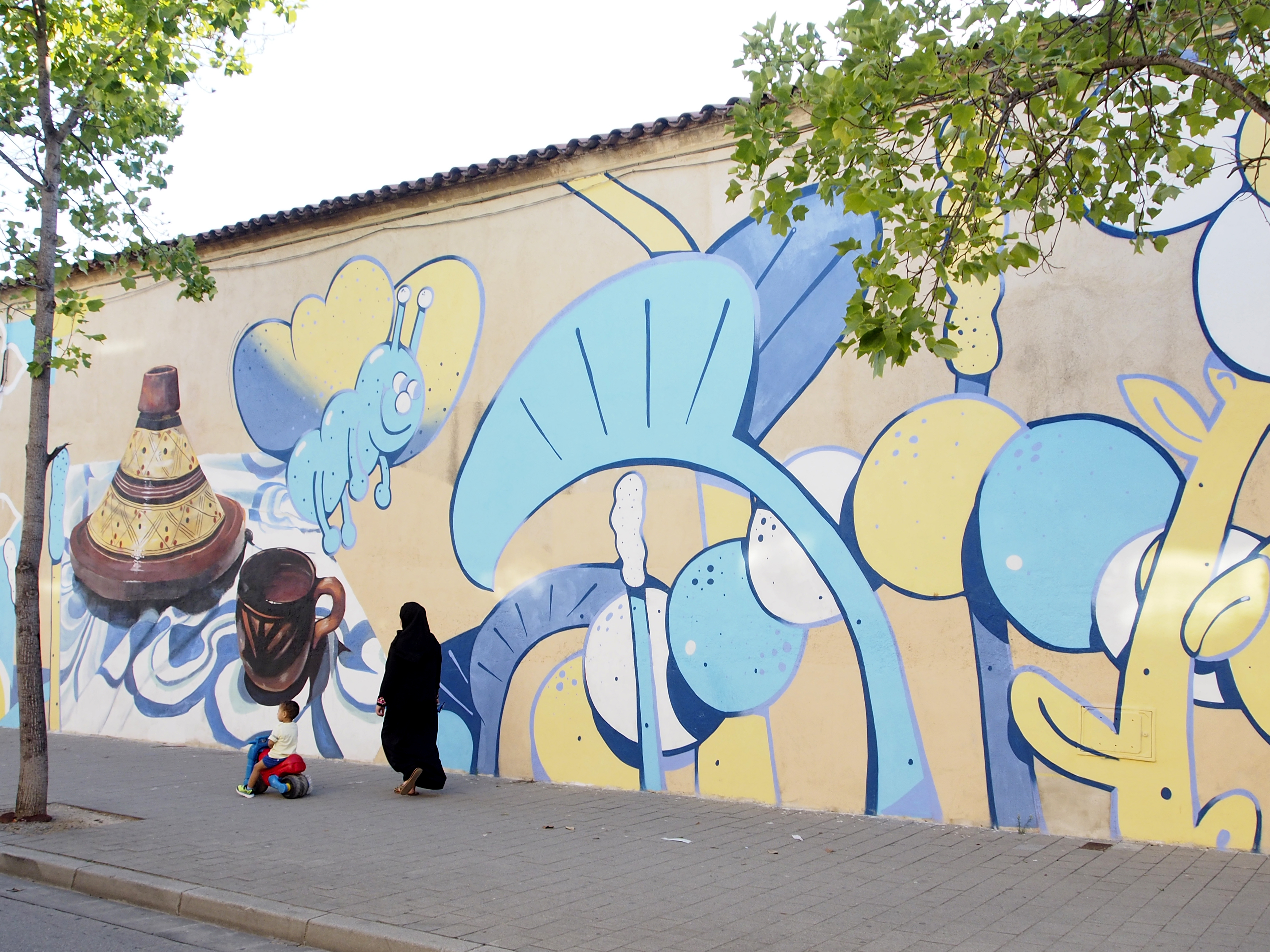 La diversitat plasmada a un mural