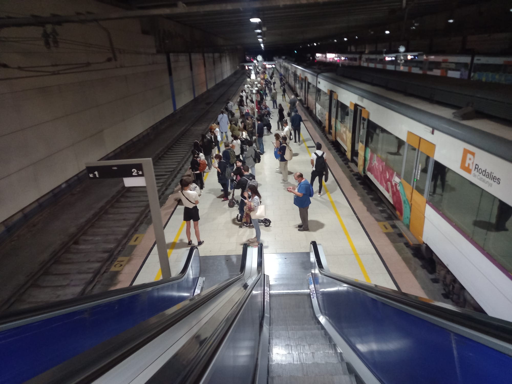 Rescat en un ascensor de l'estació del Nord de Terrassa