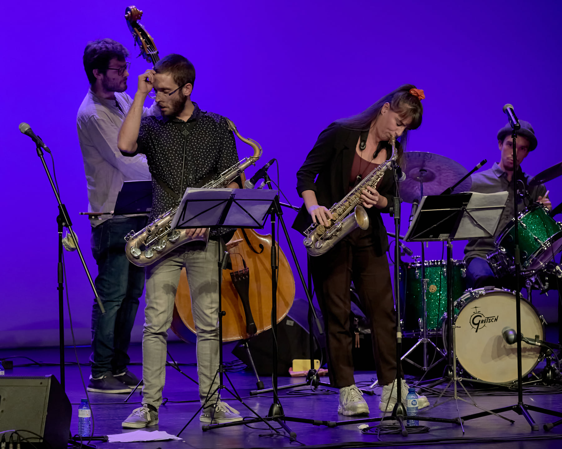 El duet de saxos, Héctor Floría i Irene Reig, colideren el concert inaugural de la Nova Jazz Cava