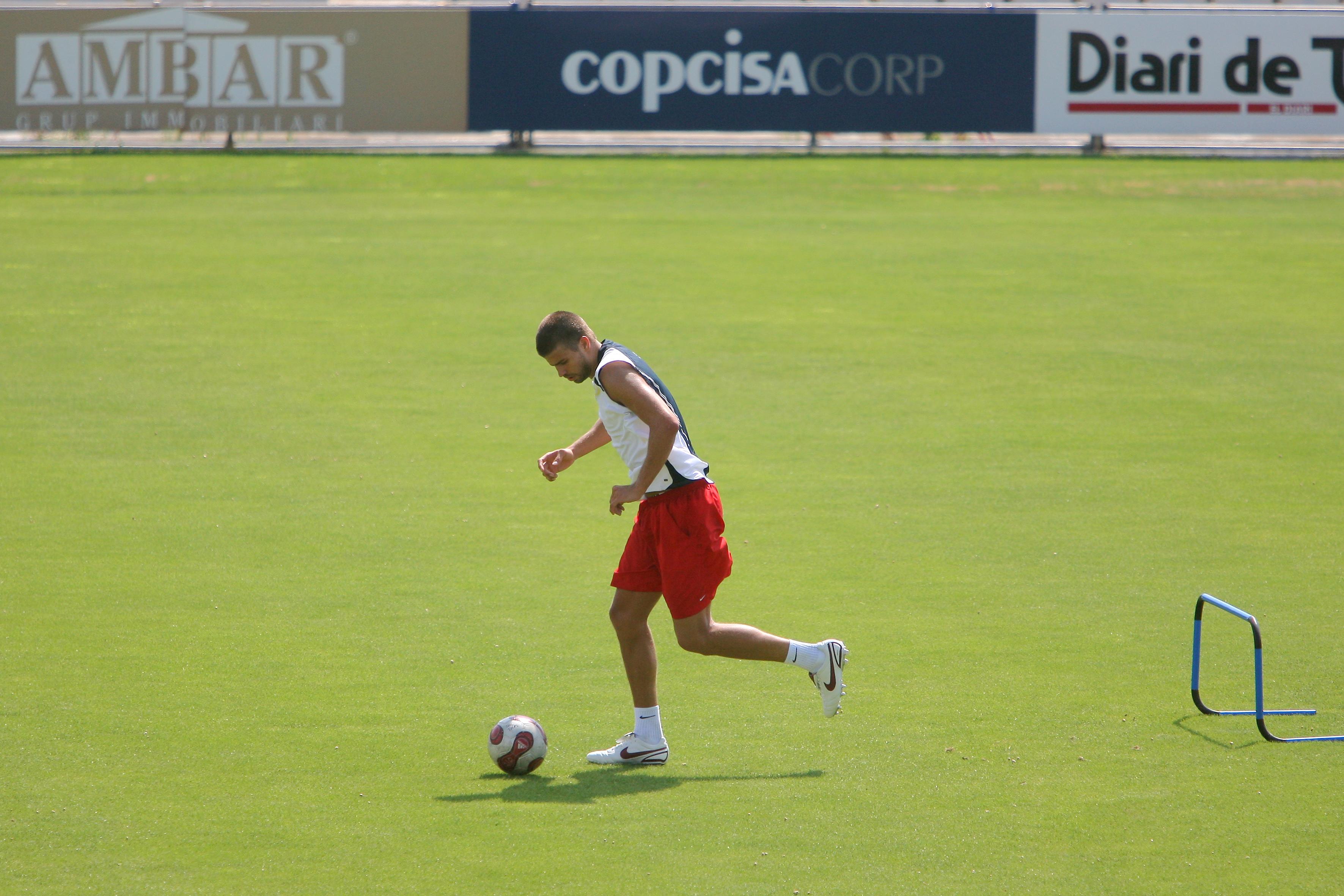 El dia que Piqué va entrenar a l'Olímpic de Terrassa