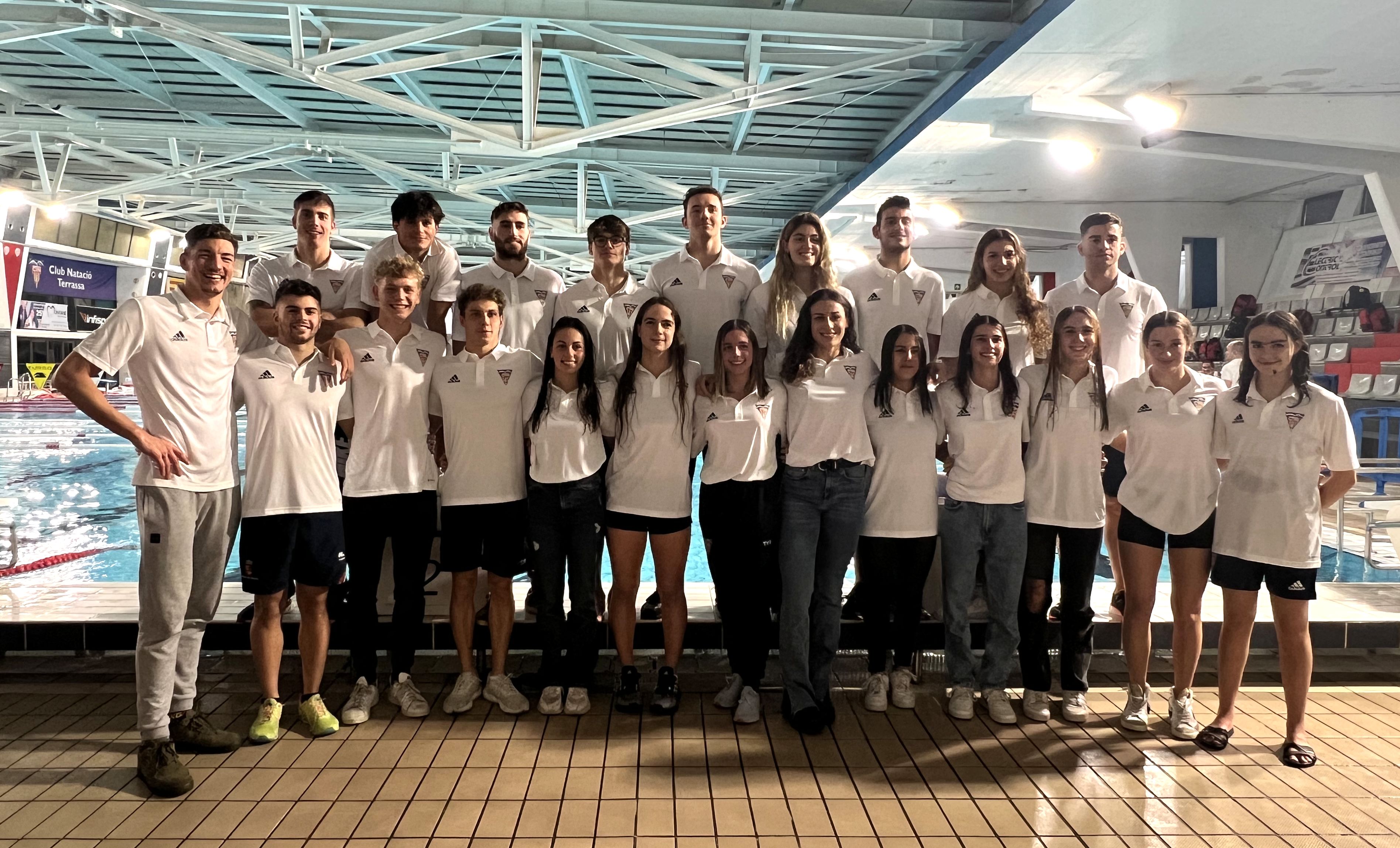 Vint representants del CN Terrassa en el Campionat d'Espanya
