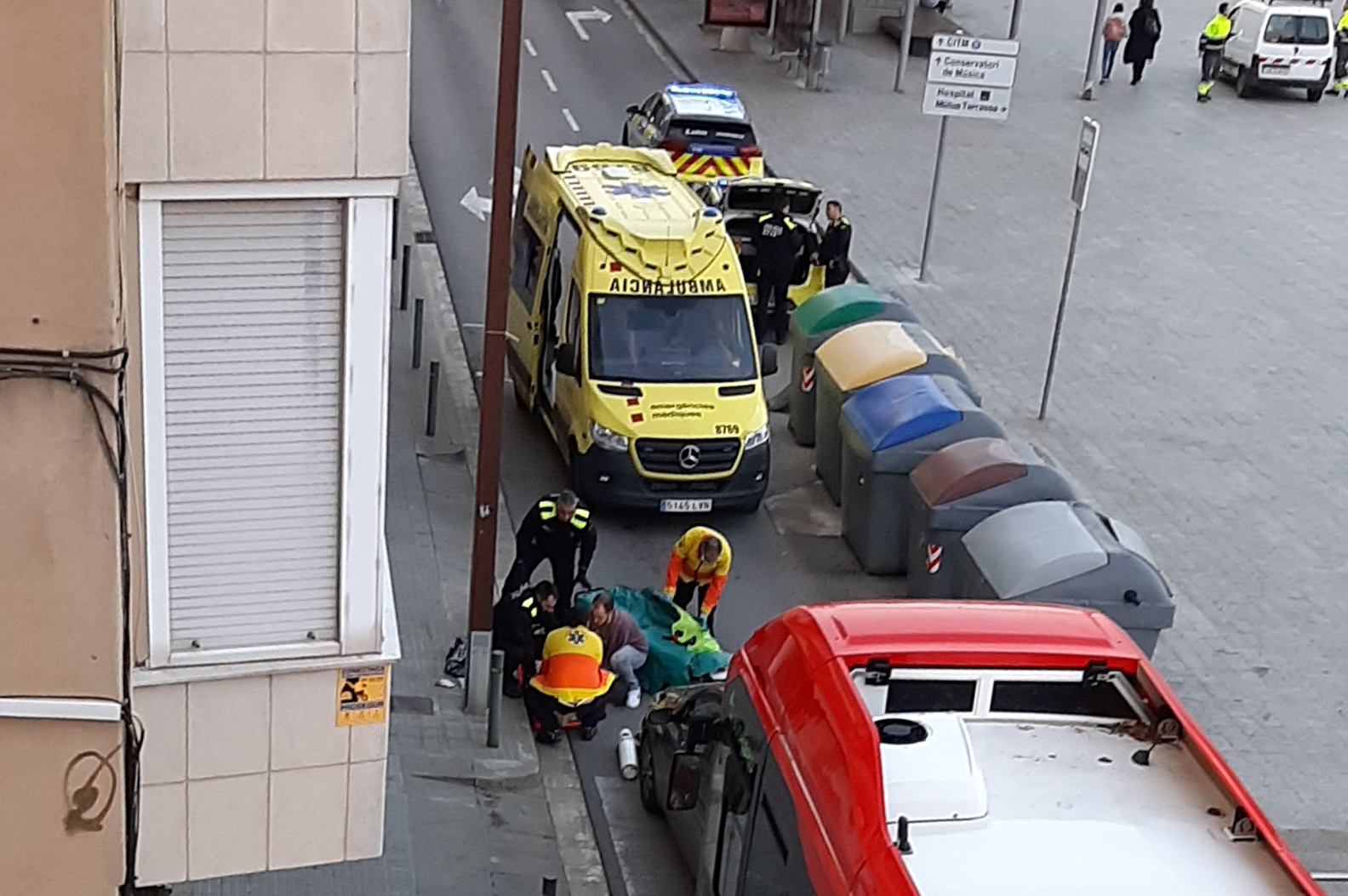 Atropellament al carrer de Salmerón de Terrassa