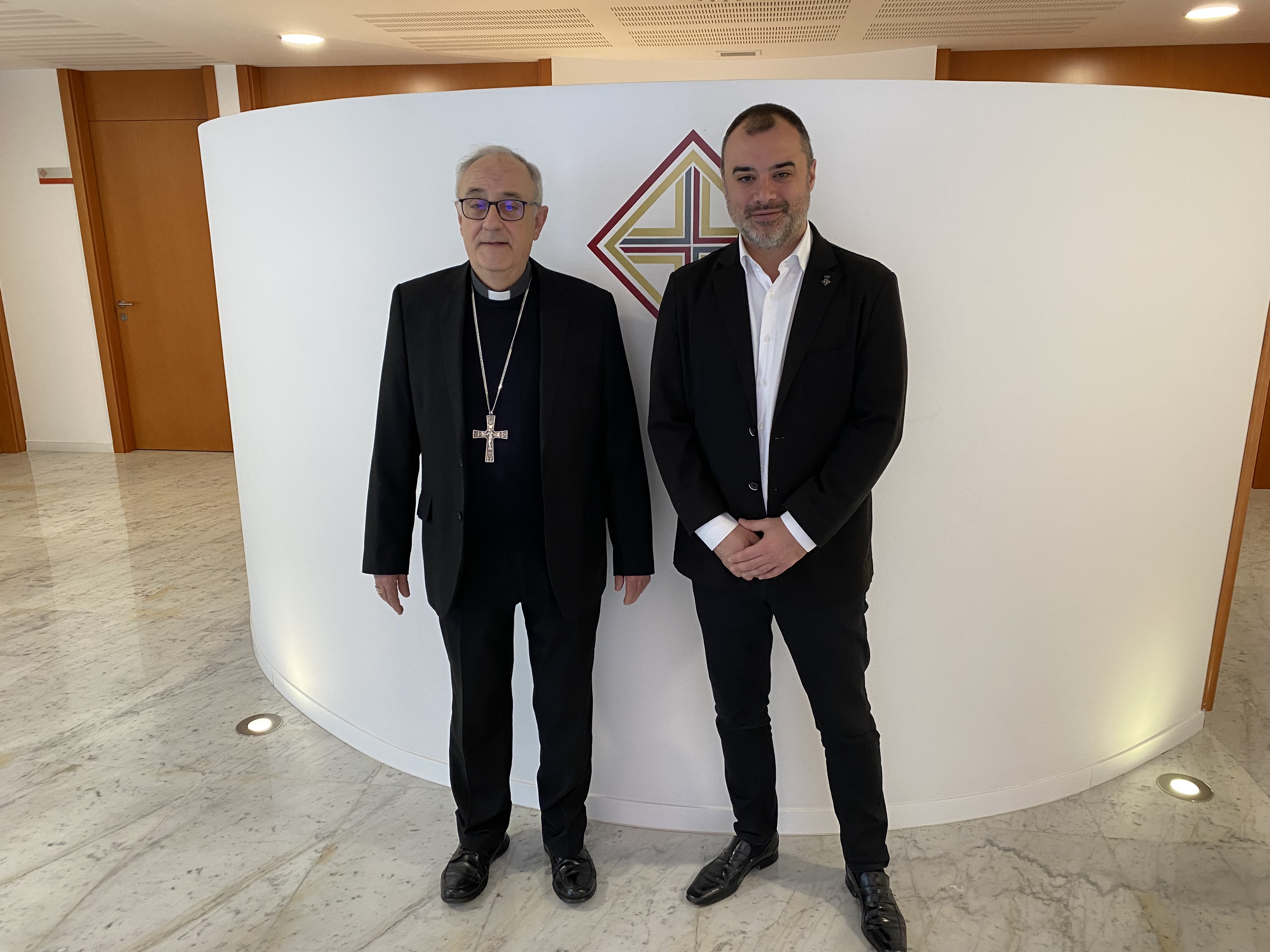 El bisbe rep l'alcalde de Terrassa