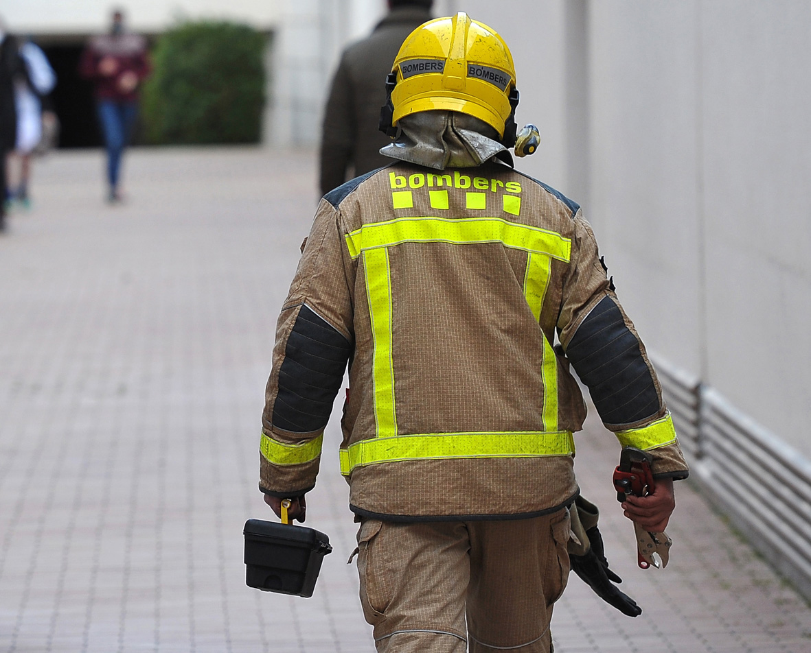 Incendi en una bombona de butà a Terrassa