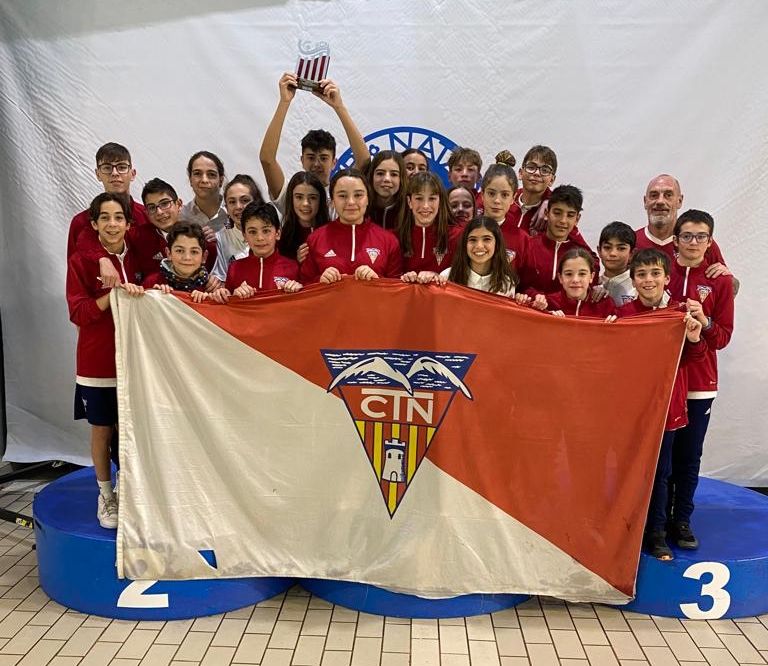 Segon lloc del CN Terrassa en el Campionat de Catalunya aleví de natació