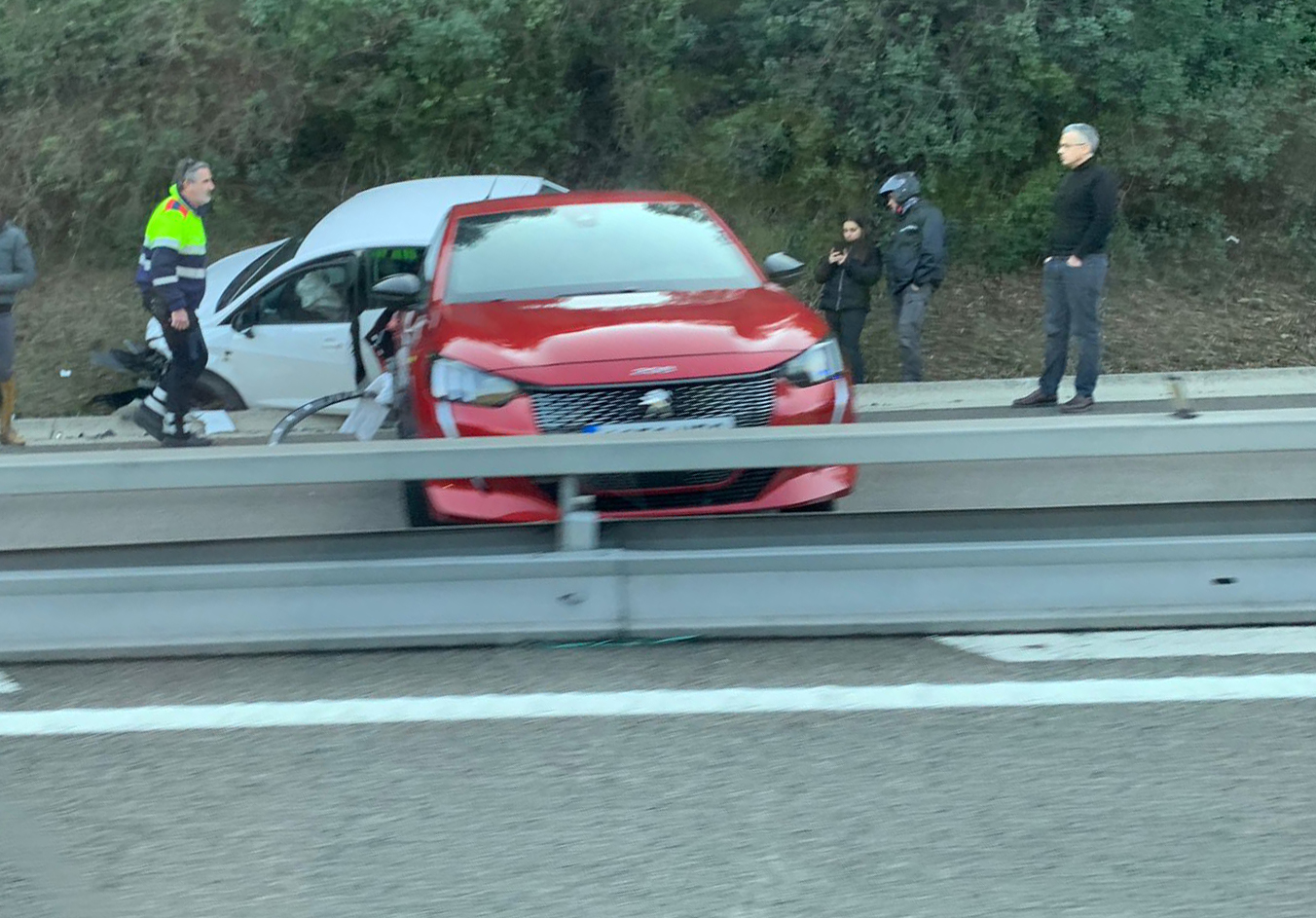 Dos ferits en un accident a la C-58 a Vacarisses
