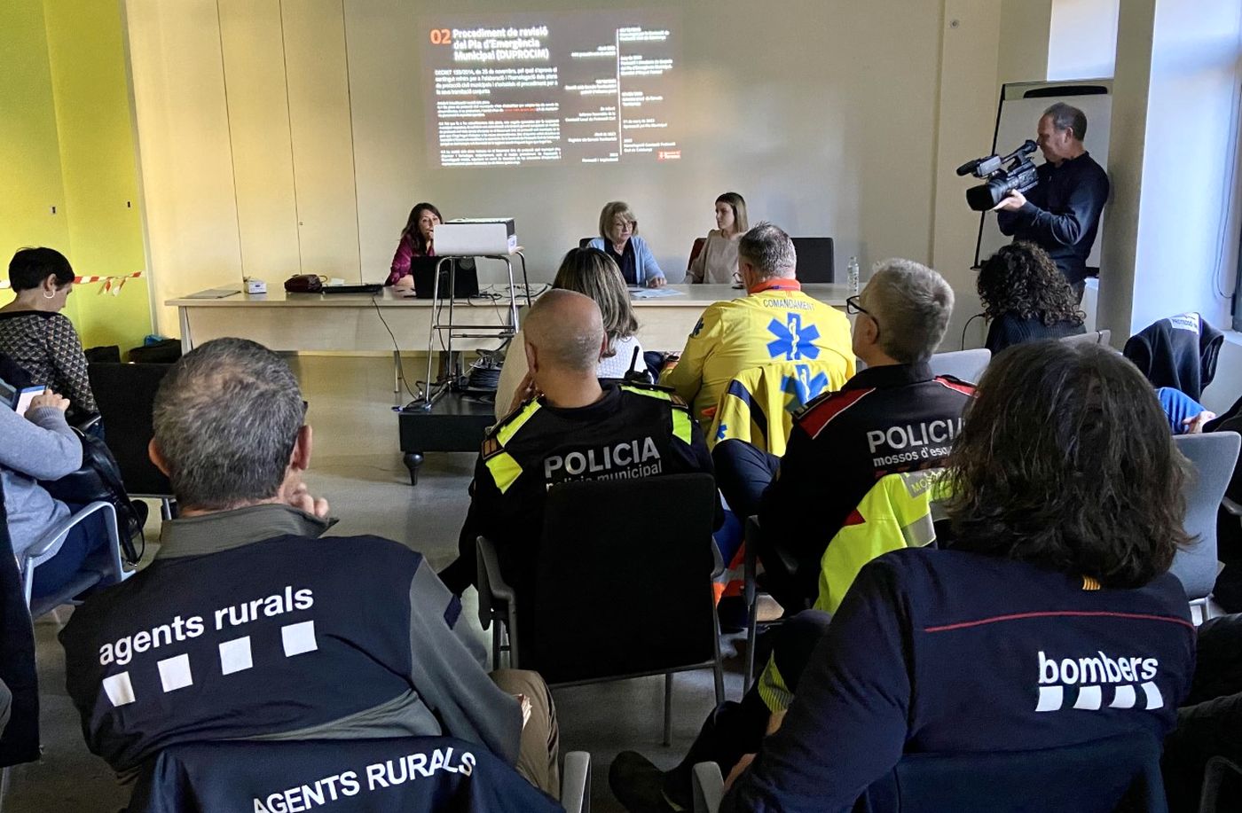 Reunió de Protecció Civil a Terrassa