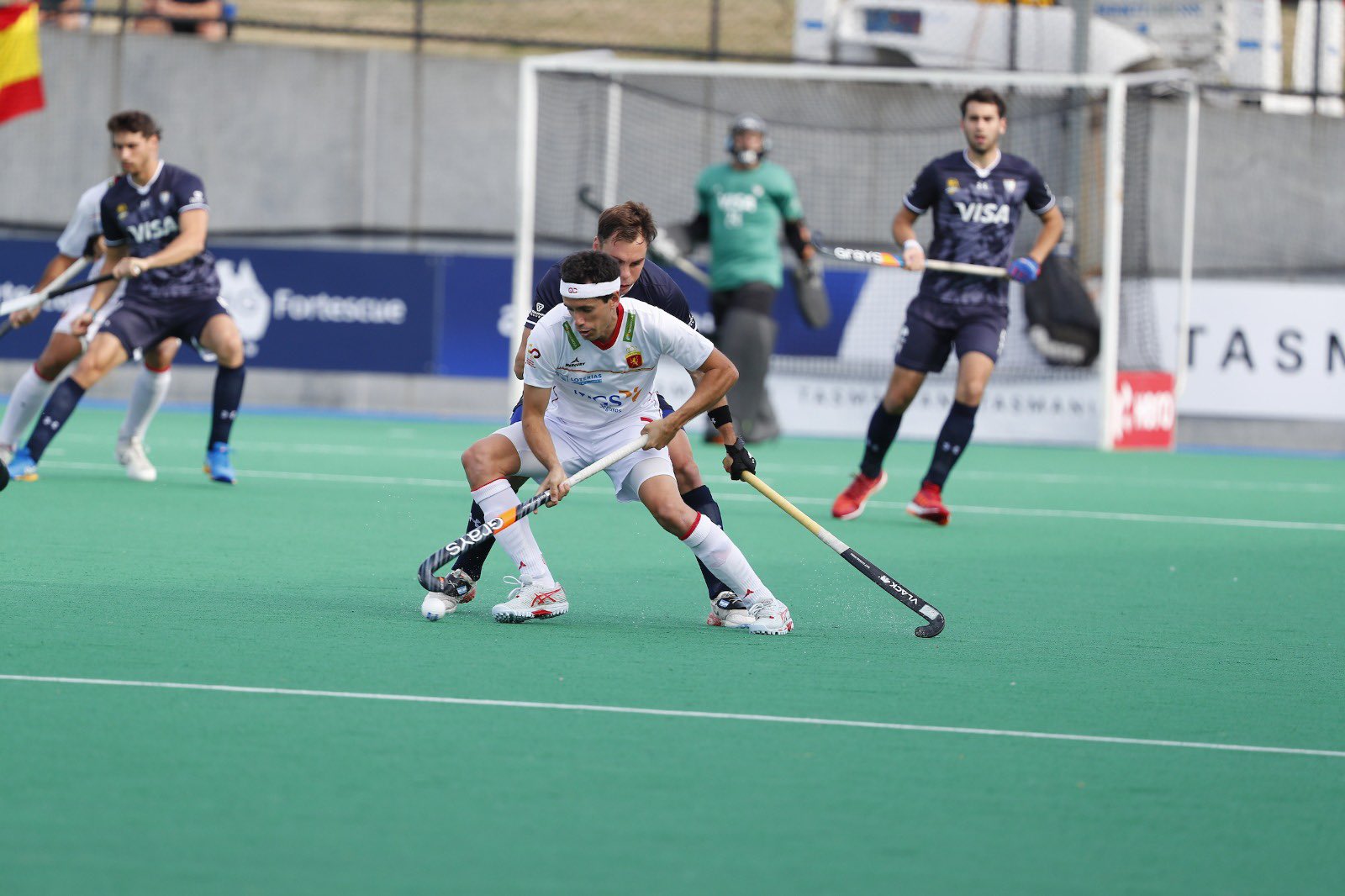 La selecció espanyola perd per 0 a 1 contra l'Argentina en l'adeu a Hobart