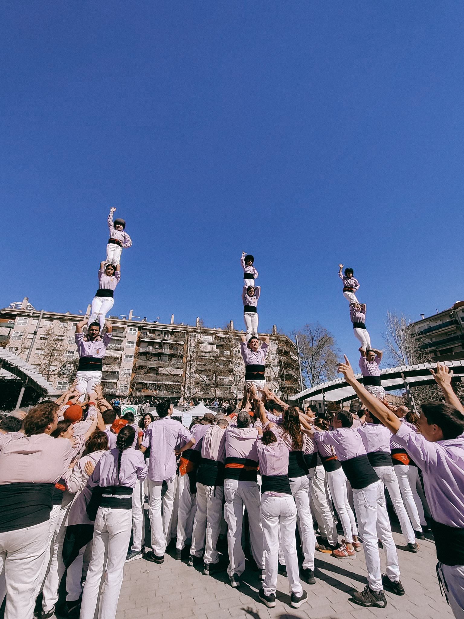 Castells de vuit dels Minyons de Terrassa