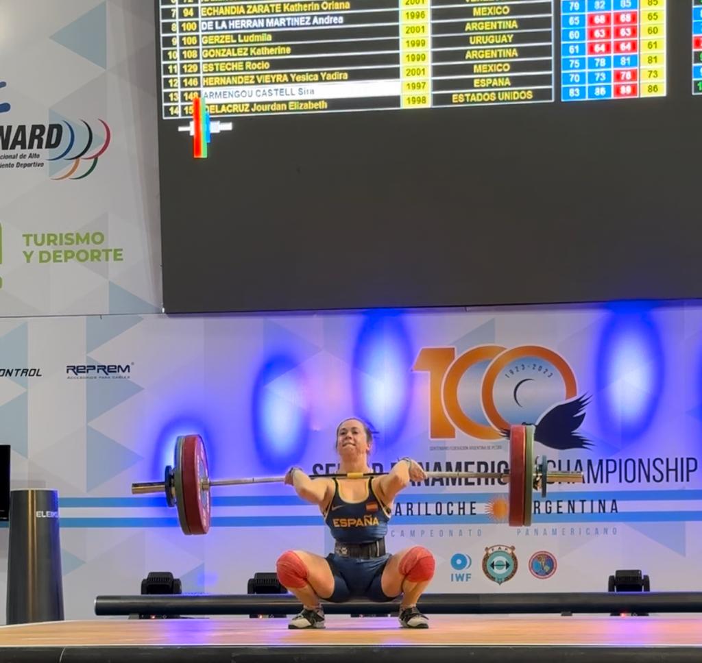 Sira Armengou, cinquena en el Campionat Iberoamericà d'halterofília