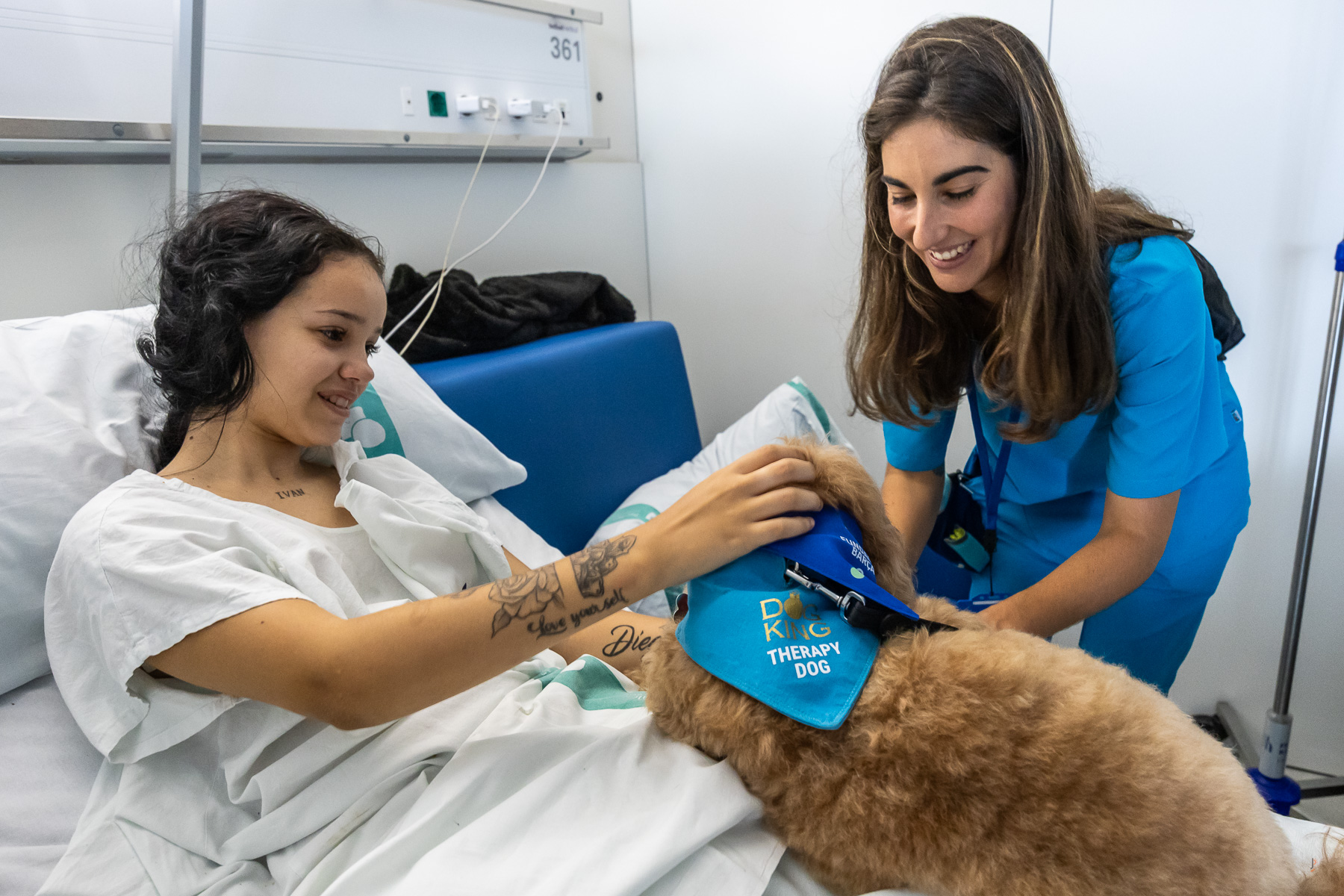 GALERIA | Així és la teràpia amb gossos que es fa a la pediatria del Taulí