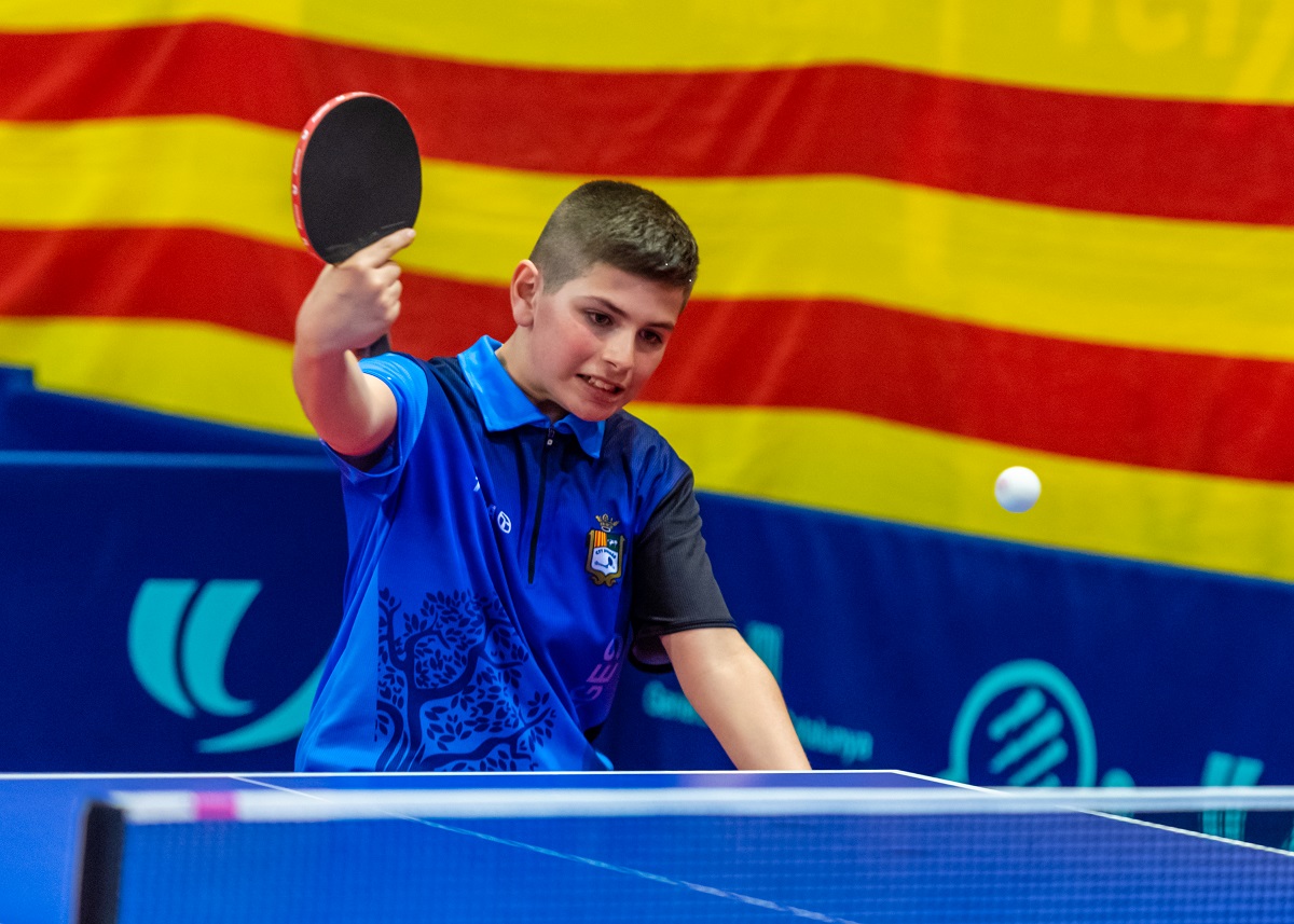 Cinc medalles per a Roc Gibert al Campionat de Catalunya de tennis taula