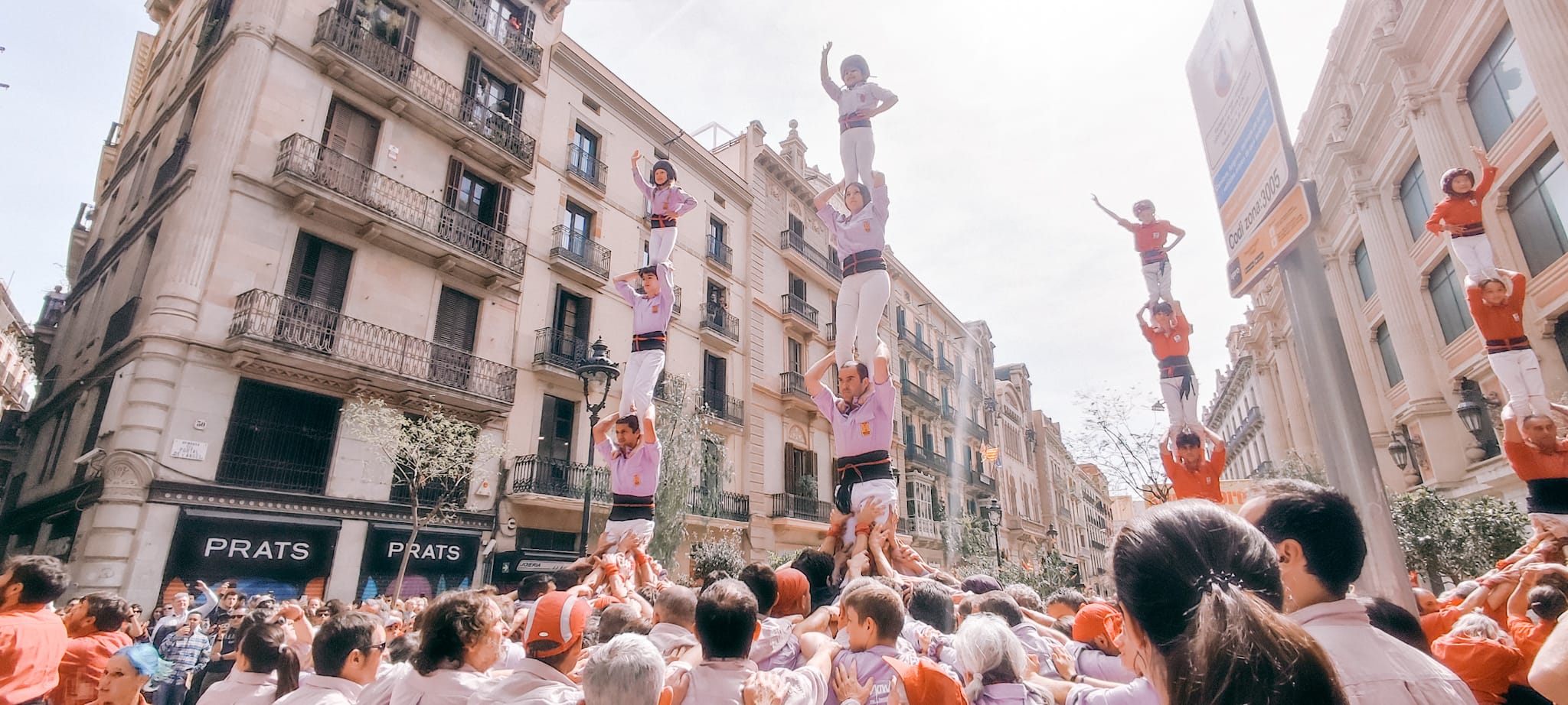 Primer pilar de 6 de la temporada dels Minyons de Terrassa