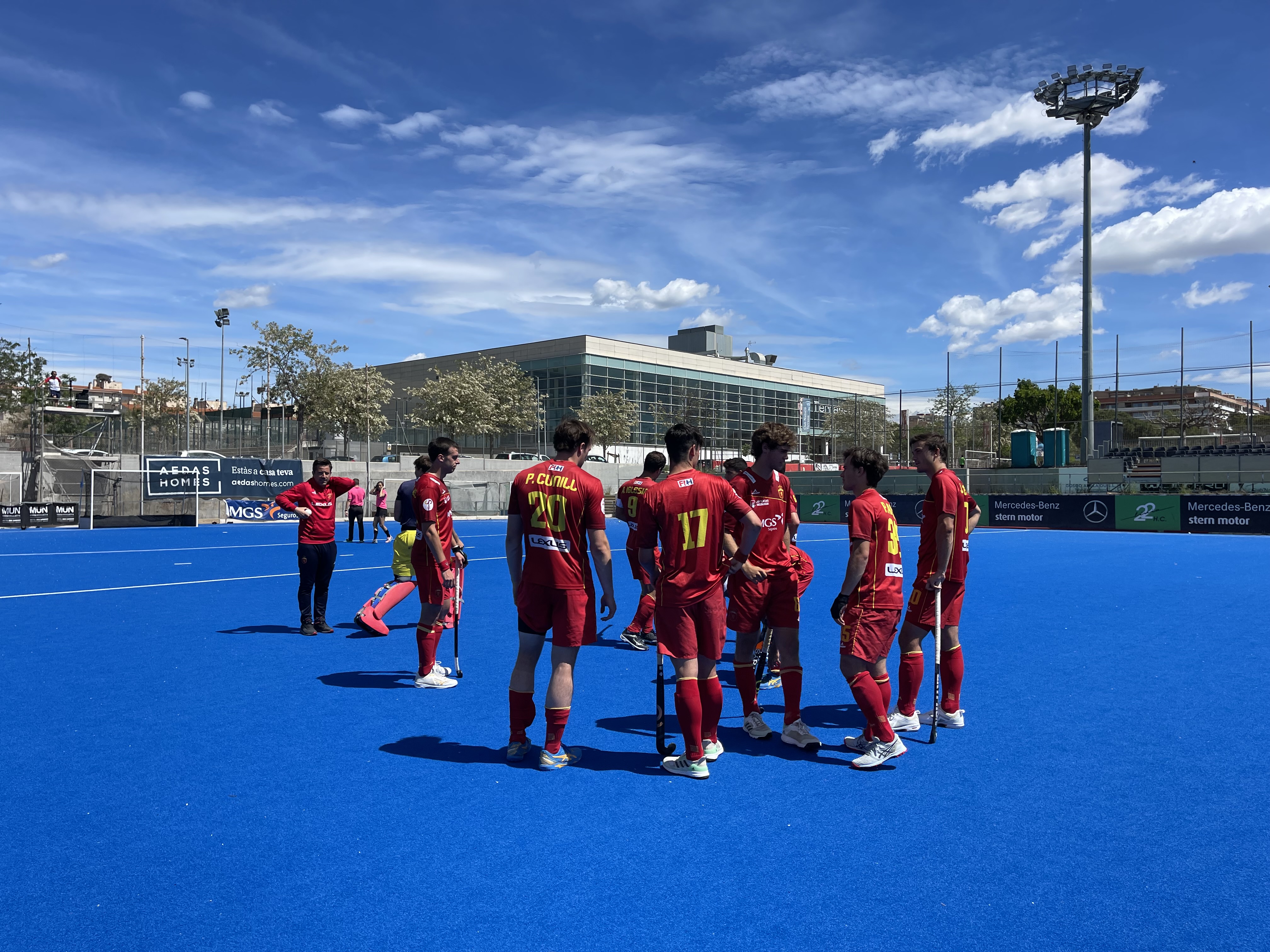 La selecció espanyola de hockey derrota Xile per 1 a 2 a Terrassa