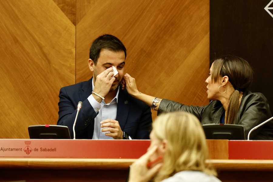 L'emotiu comiat de Pol Gibert, la mà dreta de Marta Farrés, de Sabadell