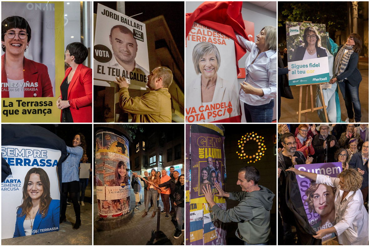 FOTOS | Inici de la campanya electoral a Terrassa