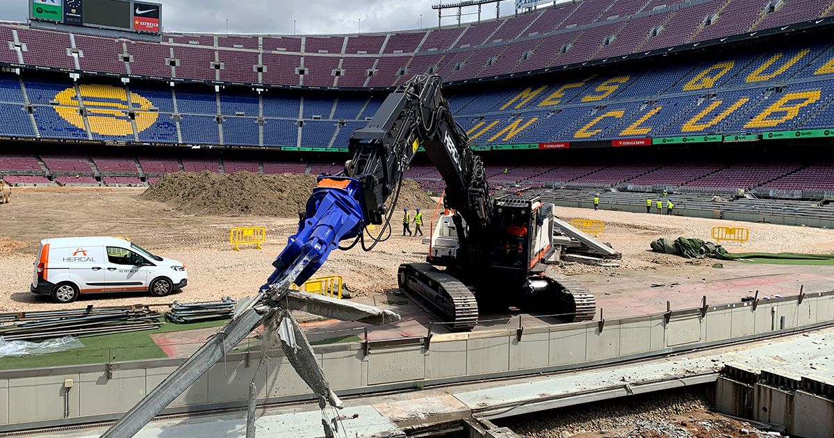 Una empresa de Terrassa enderroca el Camp Nou - 