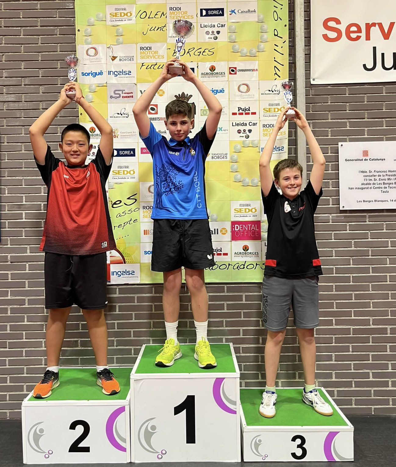 Roc Gibert, guanyador del Top Català aleví de tennis taula