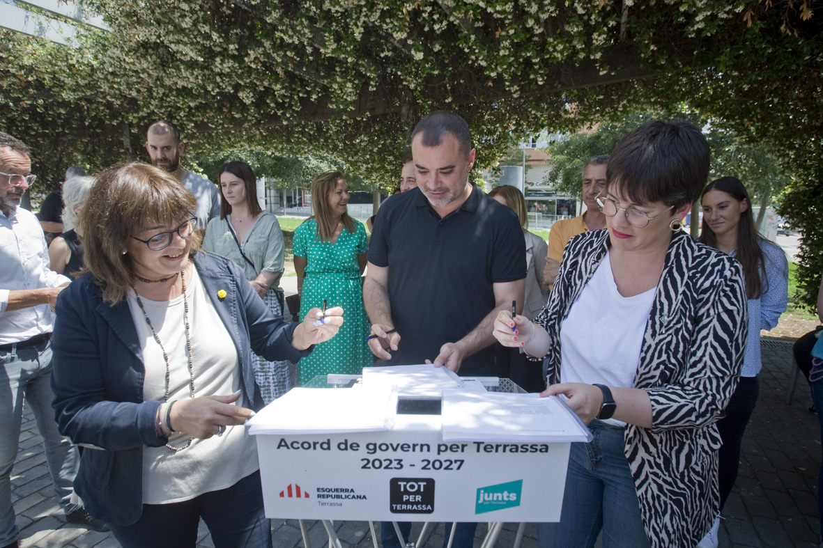 Tot per Terrassa, Esquerra i Junts governaran Terrassa els pròxims quatre anys