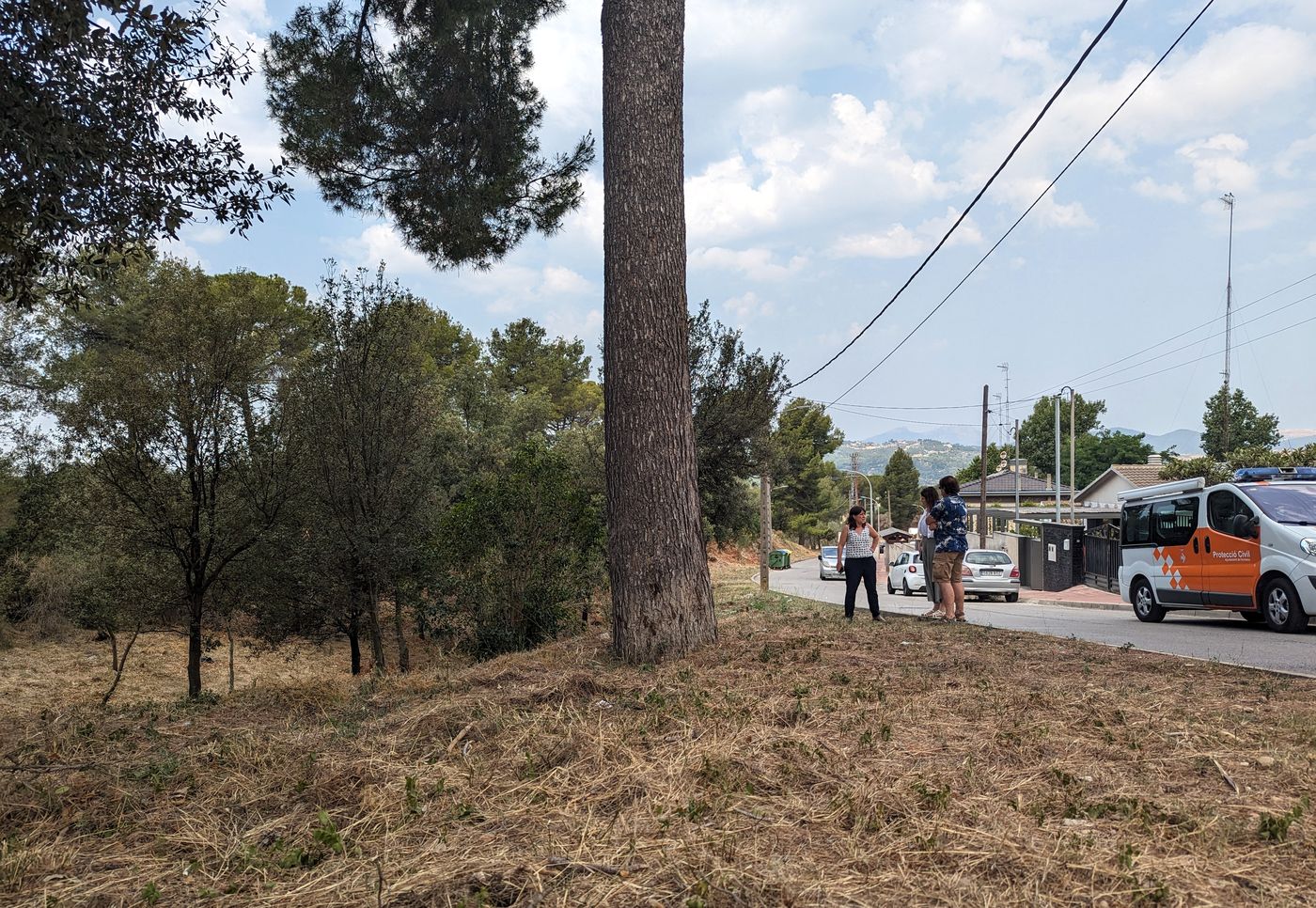 Obres per prevenir incendis a Can Parellada de Terrassa