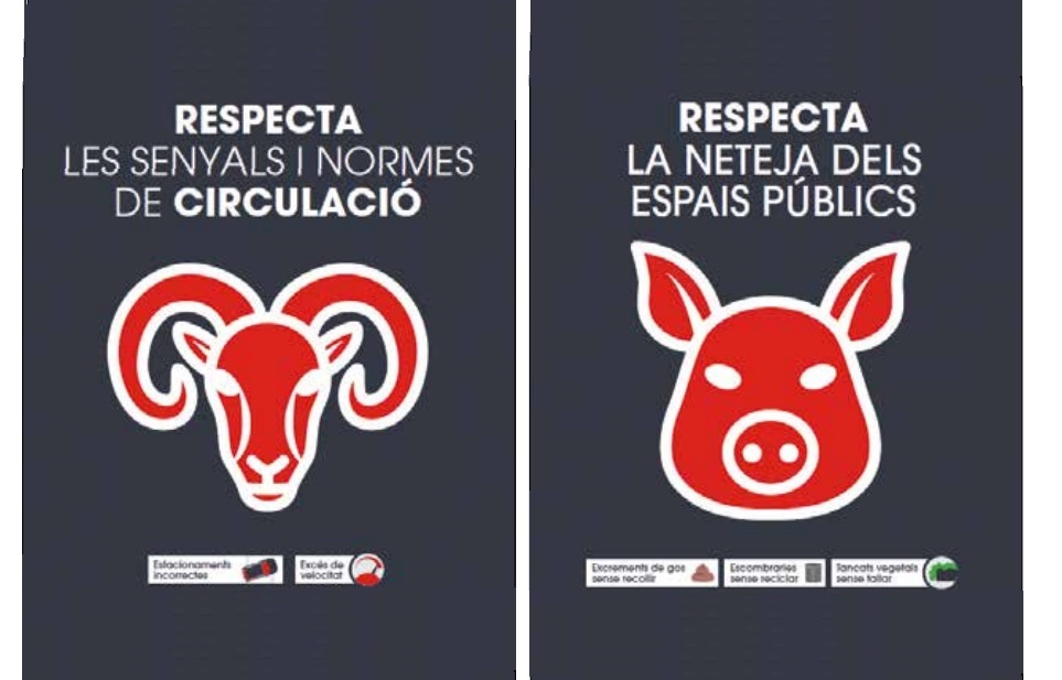 Es reprèn la campanya de civisme #NoSiguisAnimal