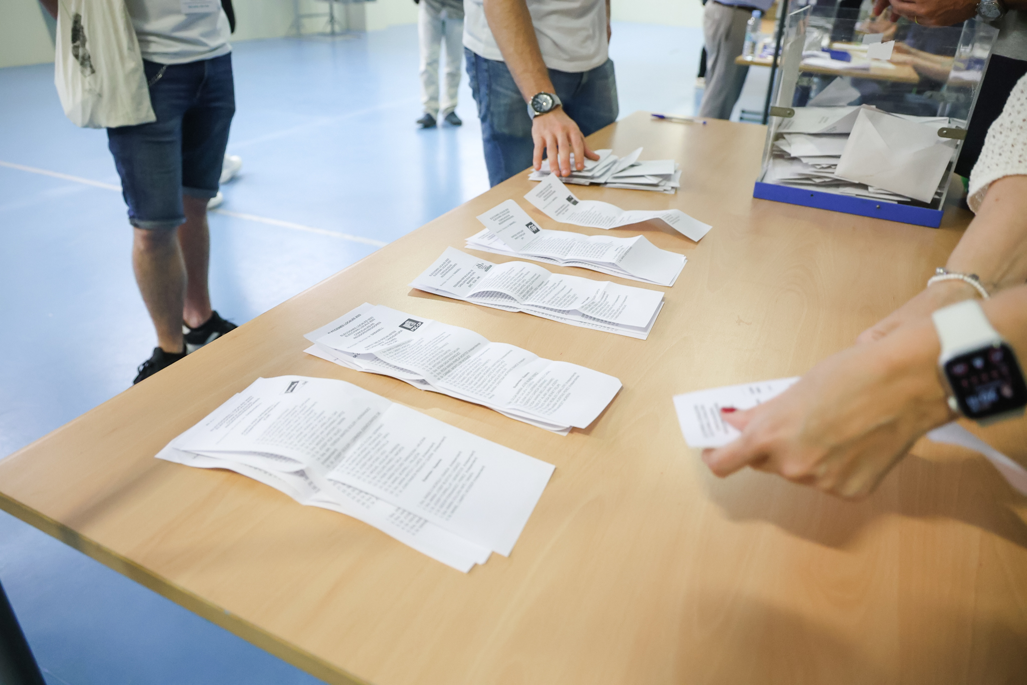 Picabaralla en un col·legi electoral de Sabadell