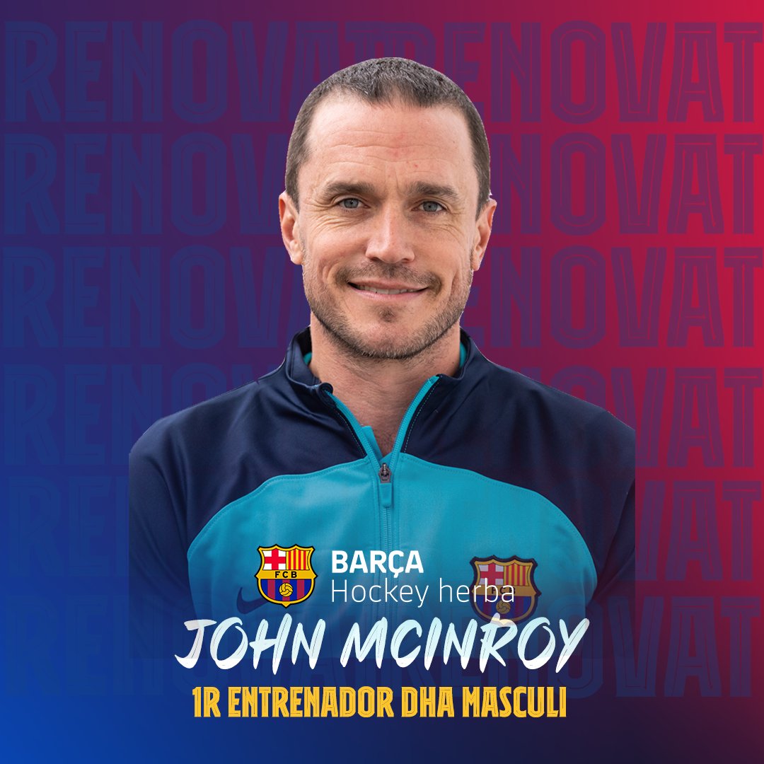 John McInroy substitueix l'egarenc Pol Garrido a la banqueta del Barça de hockey