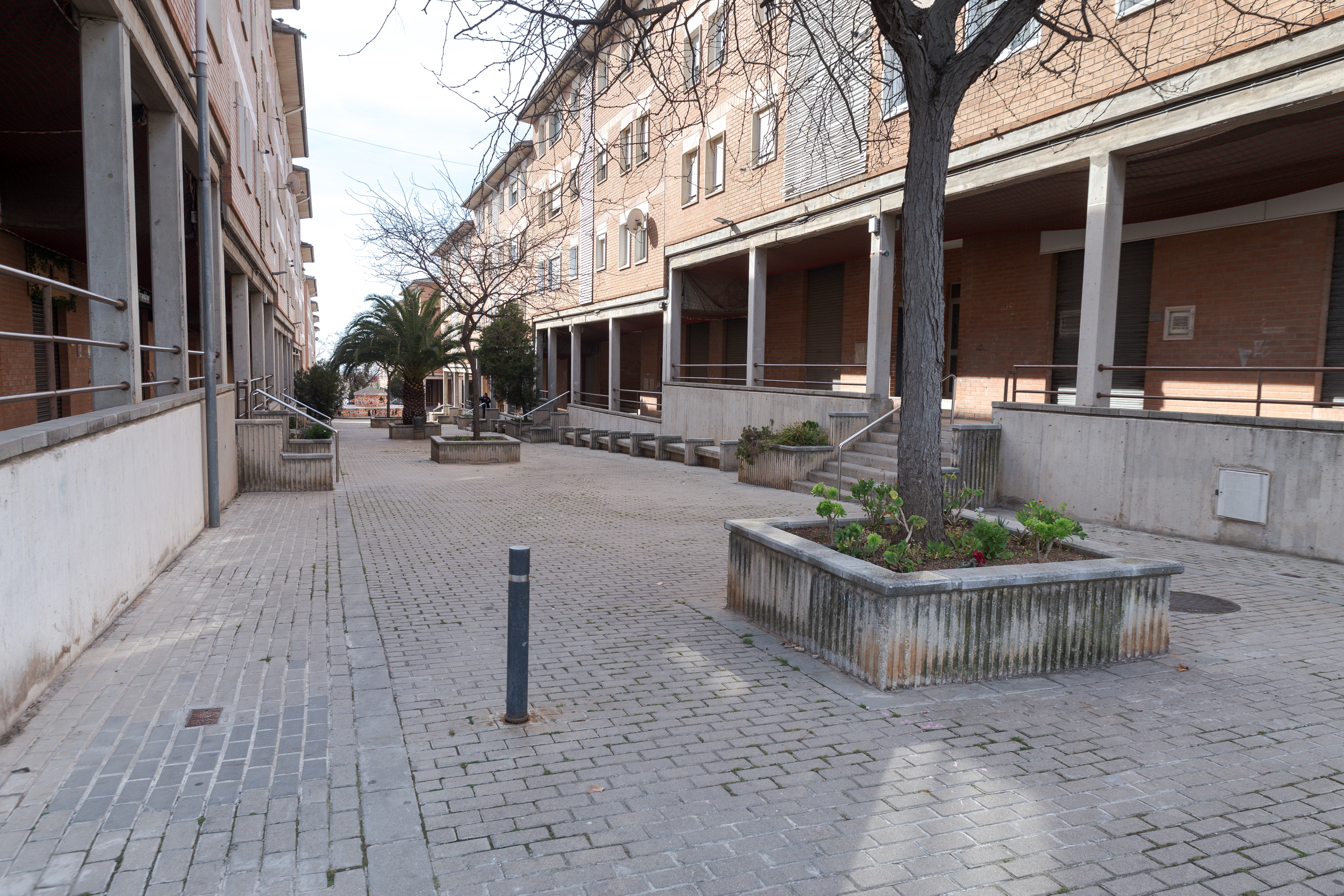 Obres a Terrassa per millorar l'accés de vehicles d'emergències