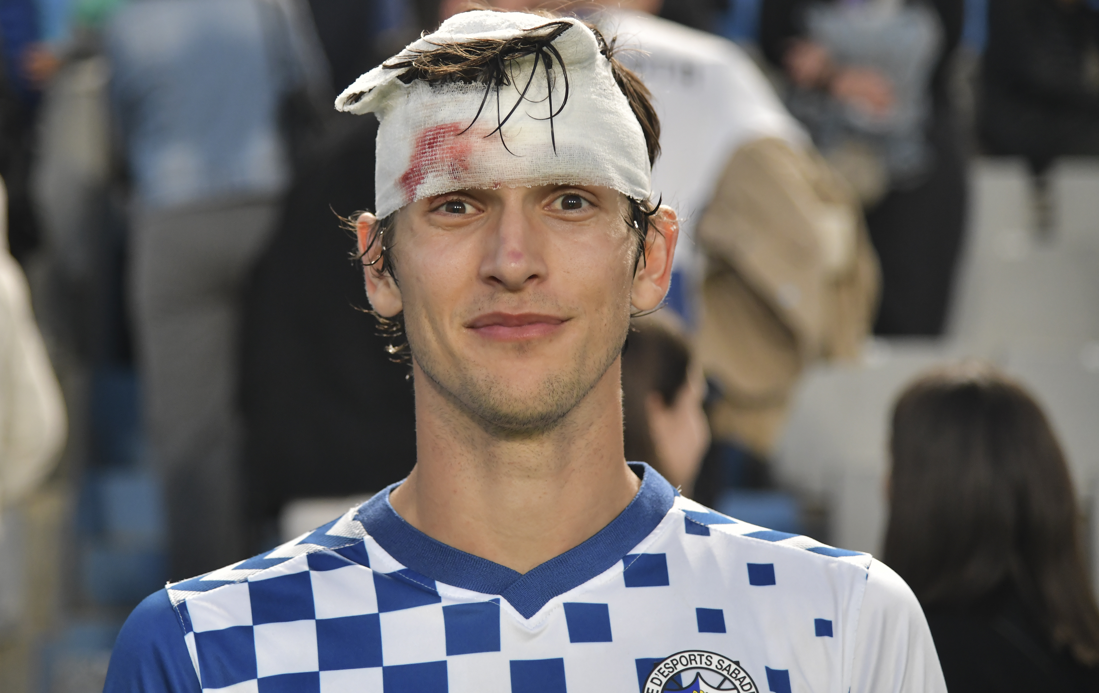 Pau Resta, el central golejador del Sabadell: 
