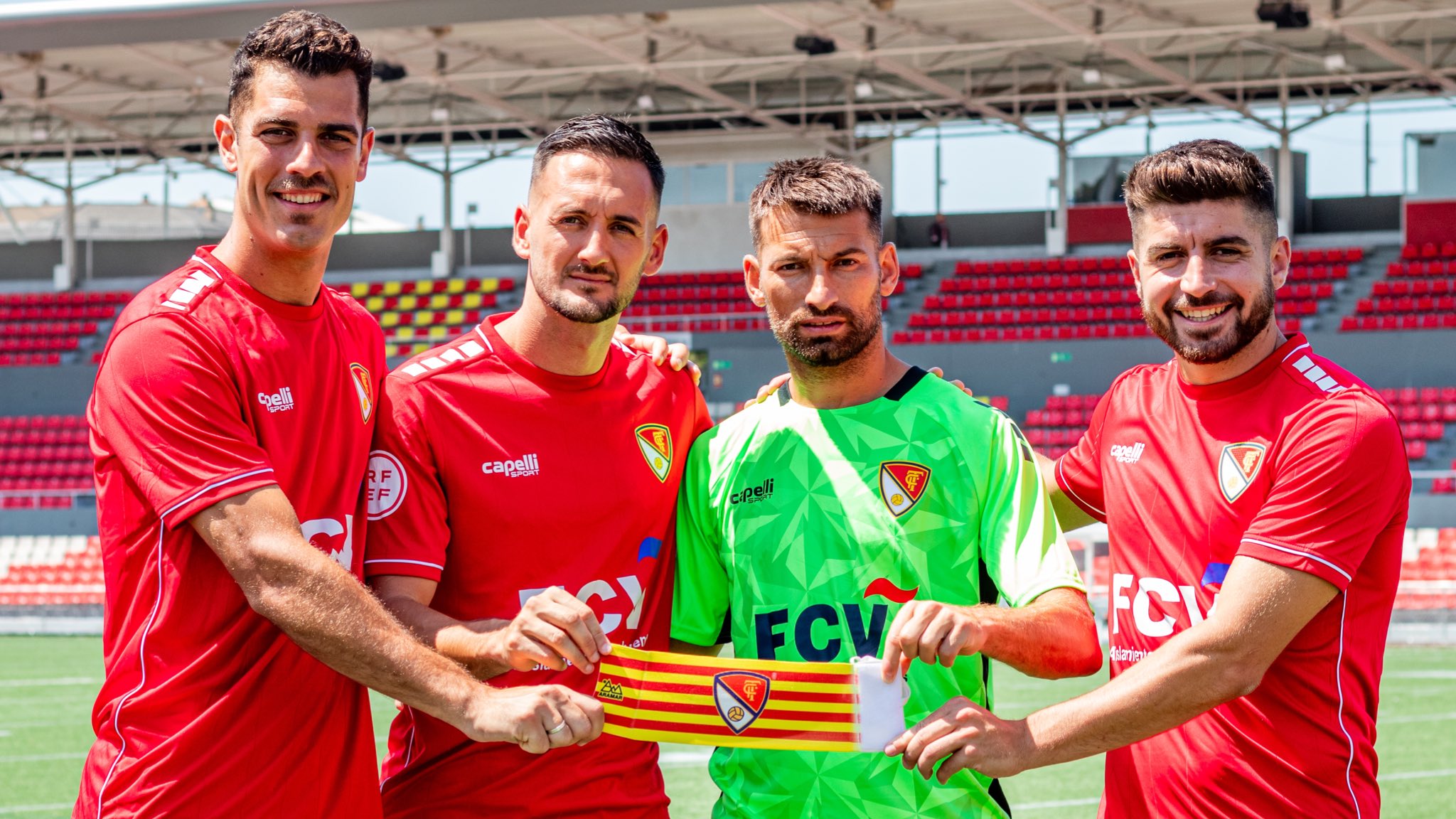 Àlex Fernández, Marcos, Lucas Viña i Aythami, capitans del Terrassa FC