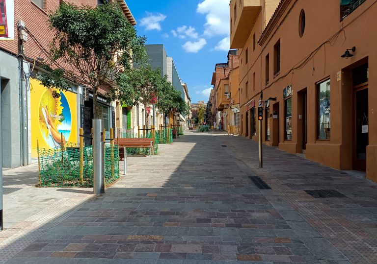 Nou espai per a vianants al centre de Sant Cugat
