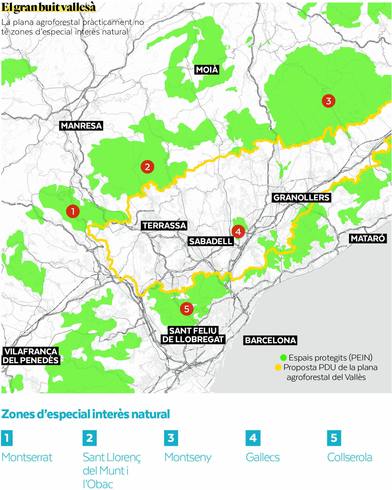 El Govern català posa les bases per blindar la natura del Vallès abans del 12-M