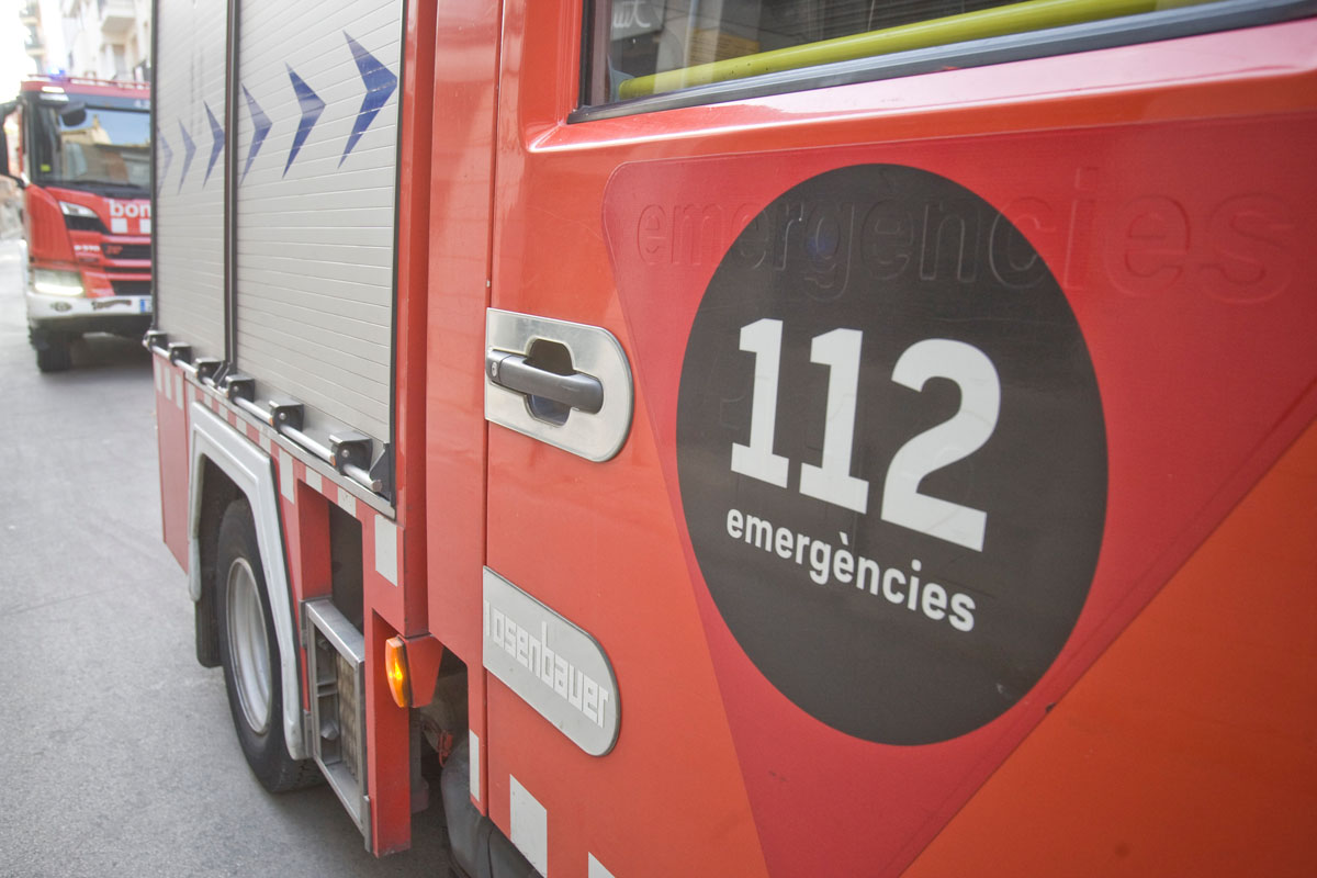 Incendi al carrer de Colom de Terrassa