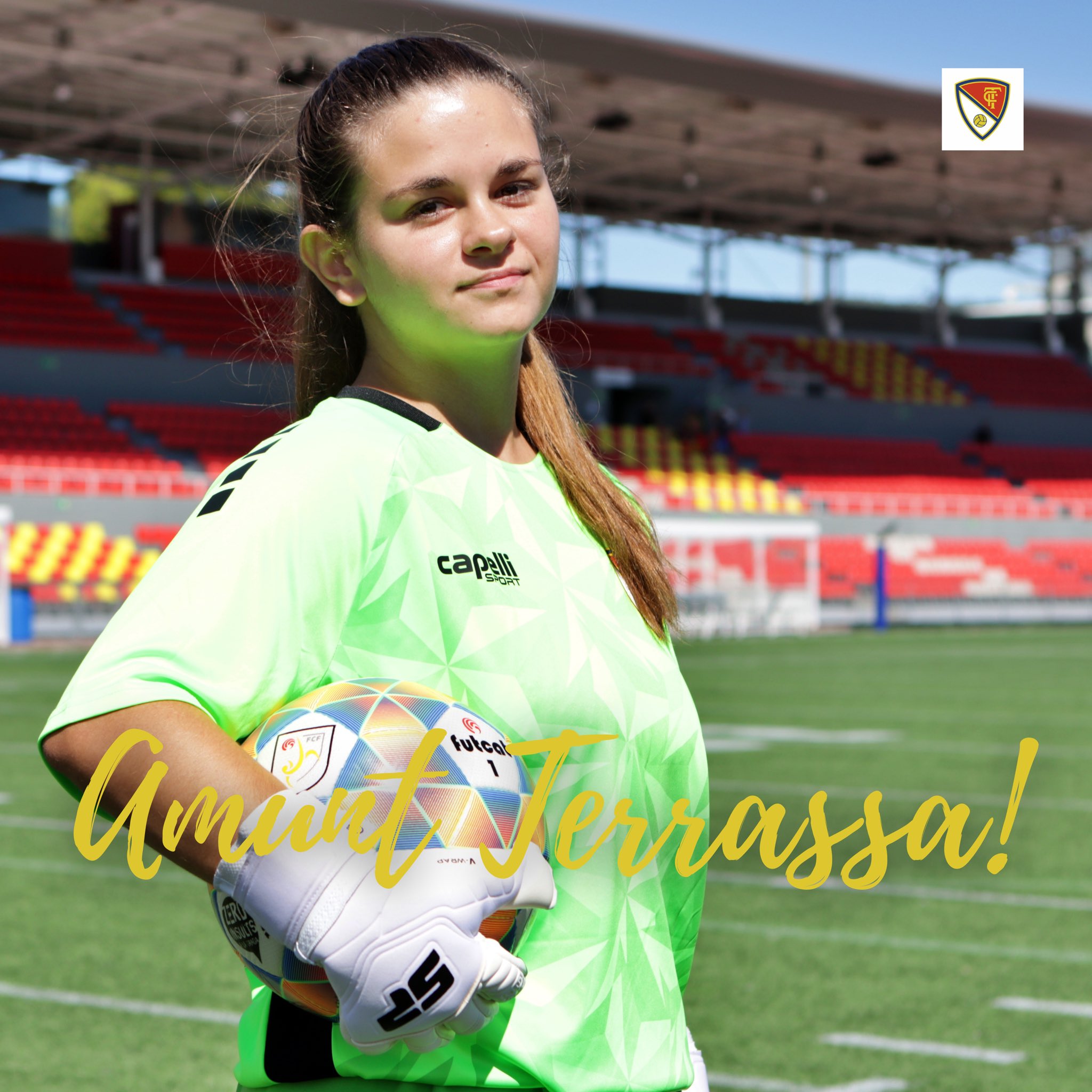 La portera Xènia, nova incorporació del Terrassa FC