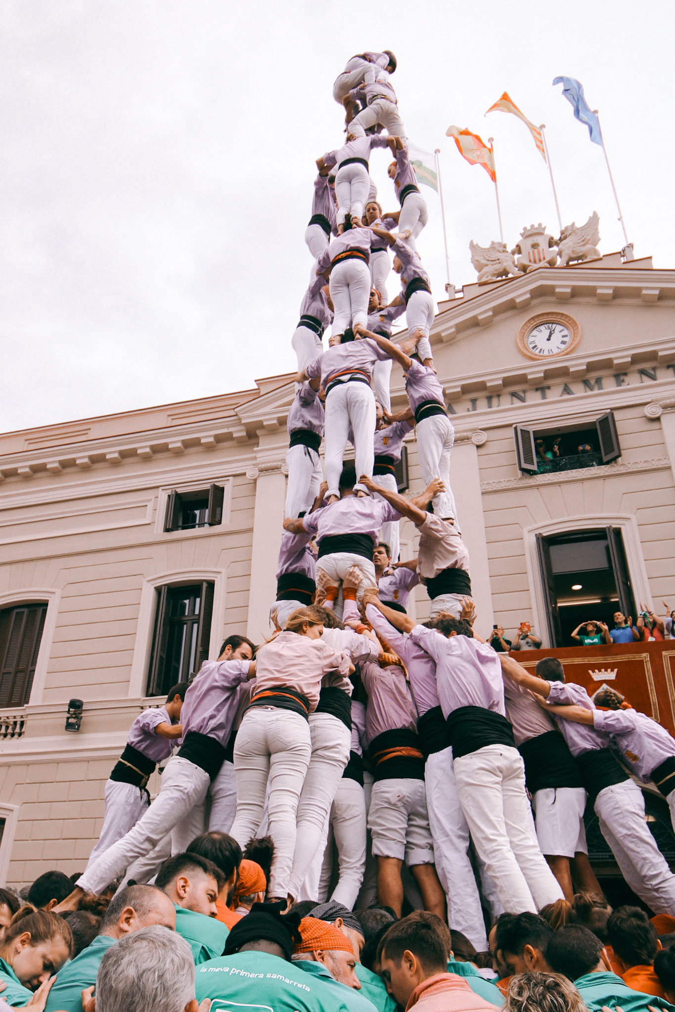 Els Minyons de Terrassa porten dos castells de 9 a Sabadell