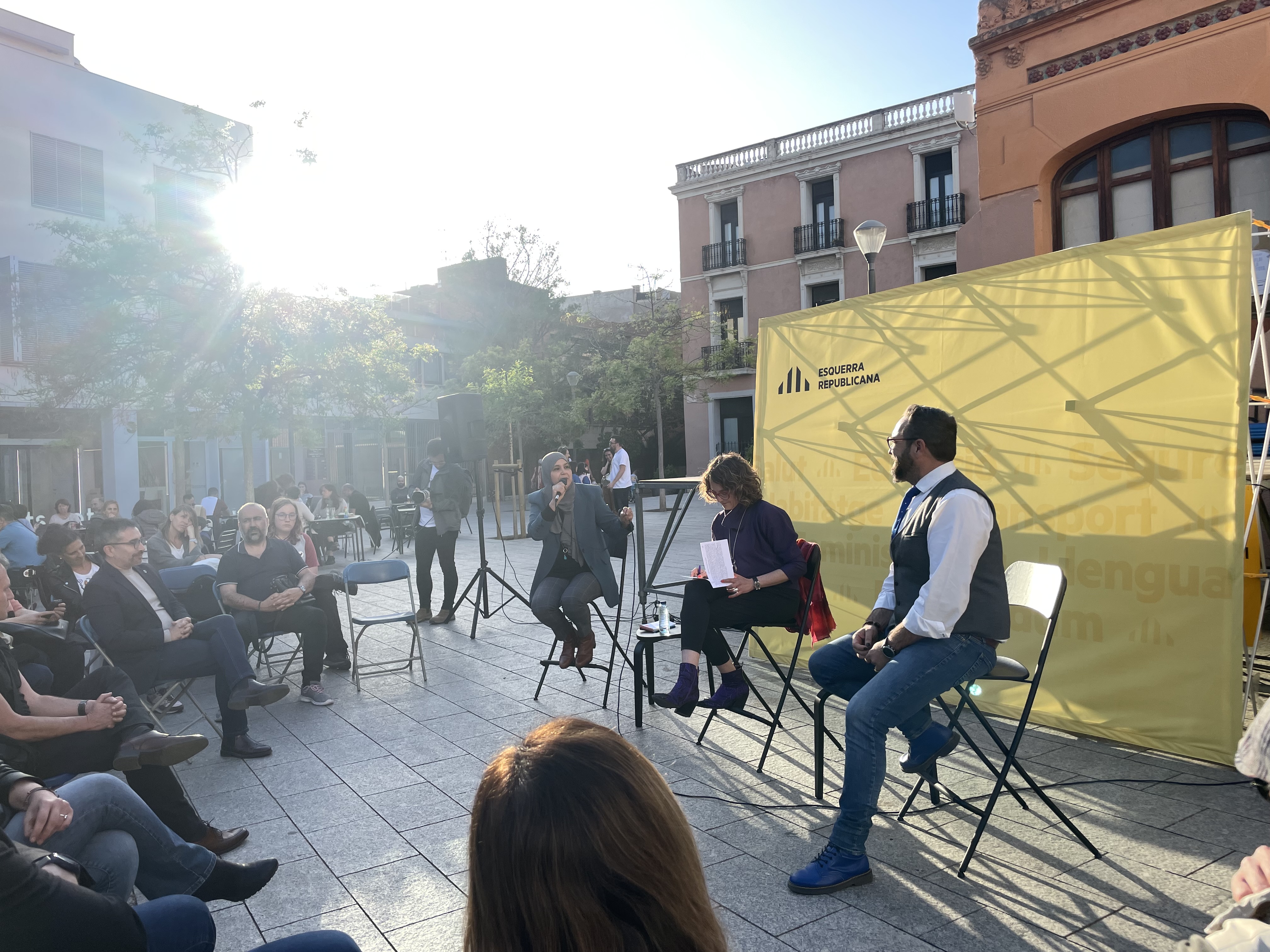 ERC fa via cap a les eleccions del 12-M en un acte a la plaça del Gas