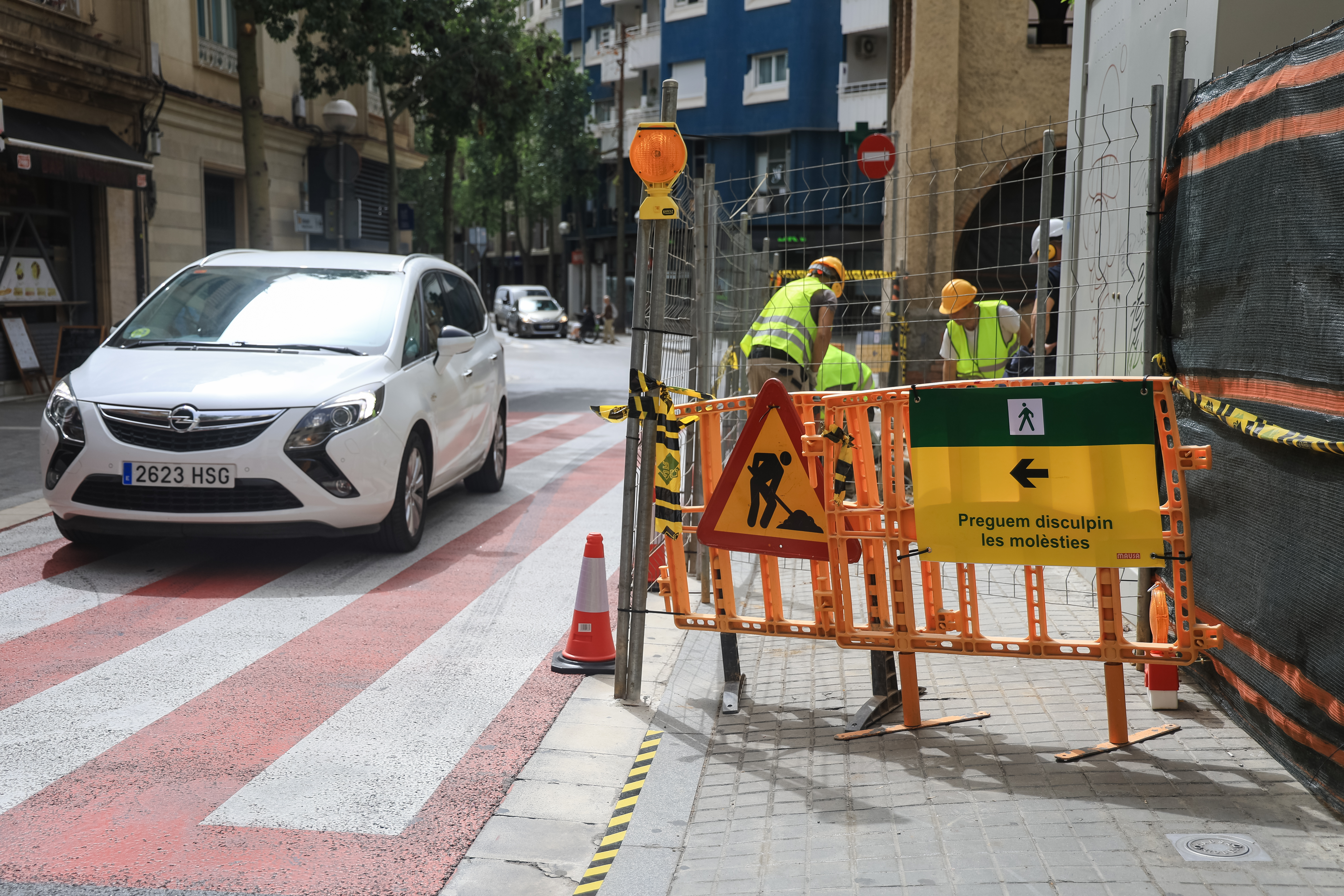 Setmana d'obres al Centre de Sabadell