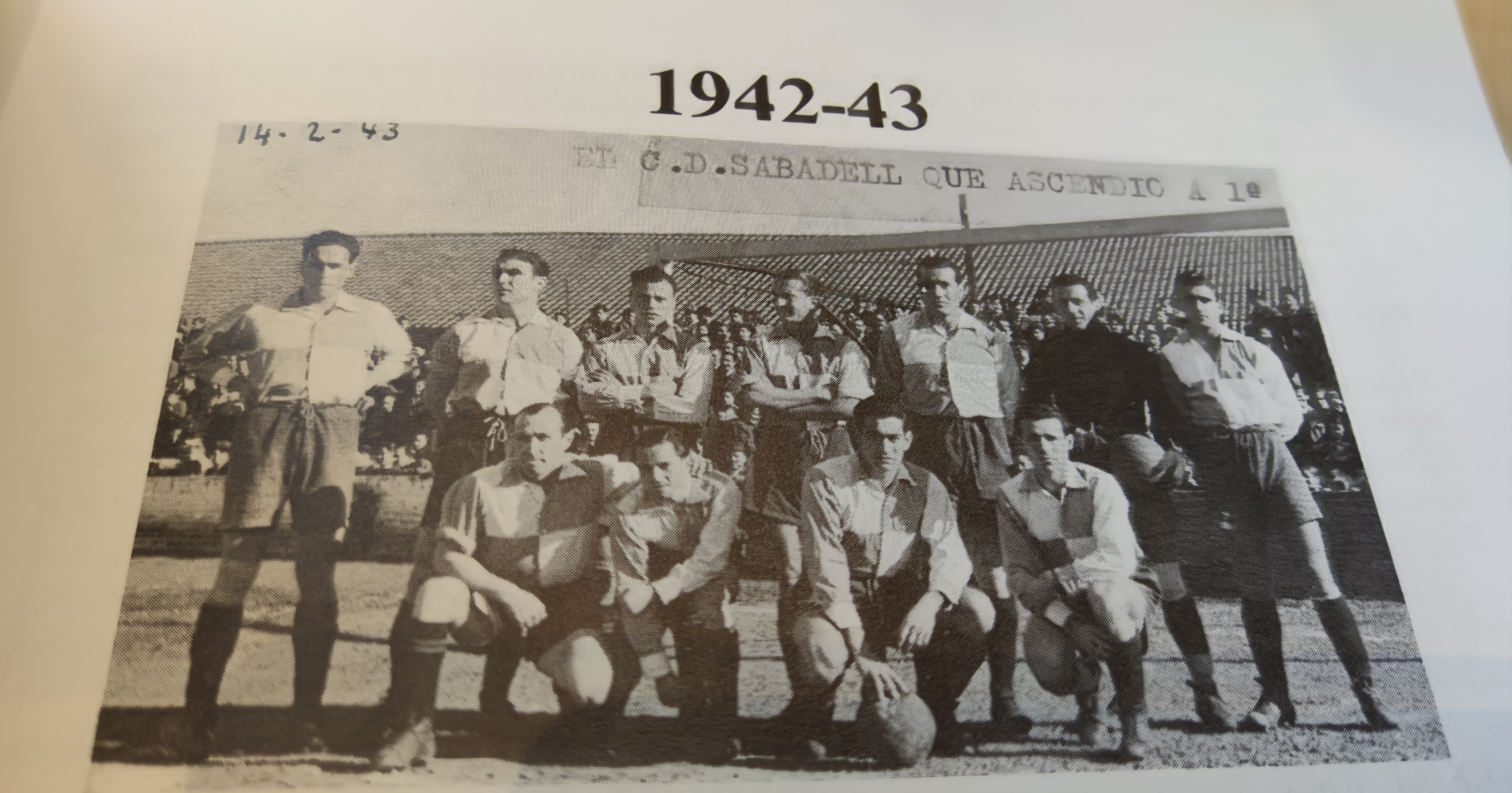 Es compleixen 81 anys del primer ascens del Sabadell a Primera Divisió