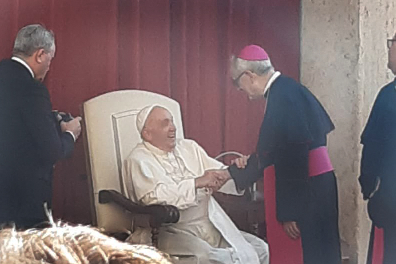 El papa Francesc rep el bisbe de Terrassa