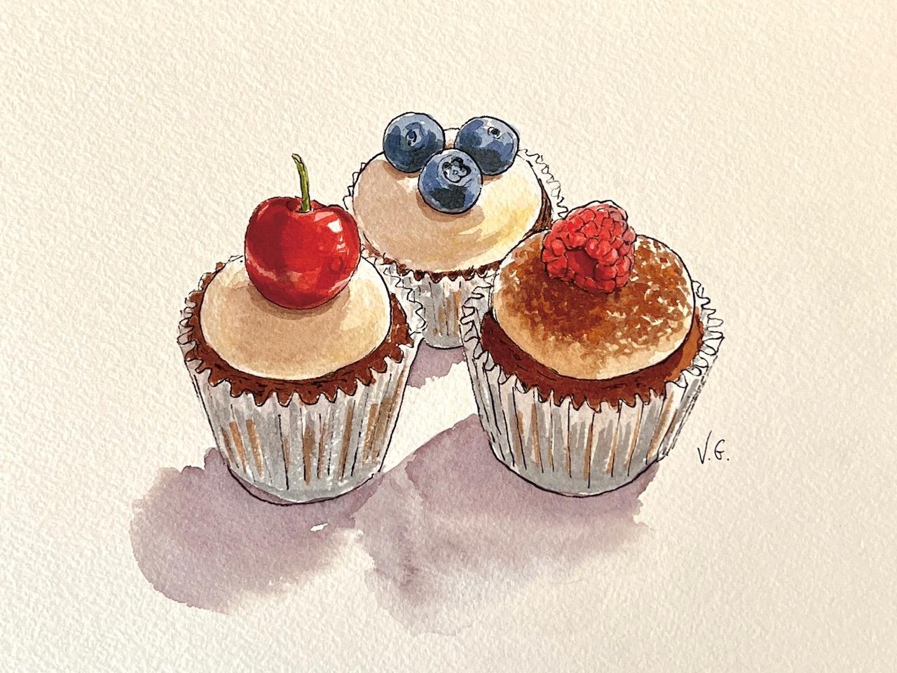 Dolces aquarel·les de Victòria Gudiol