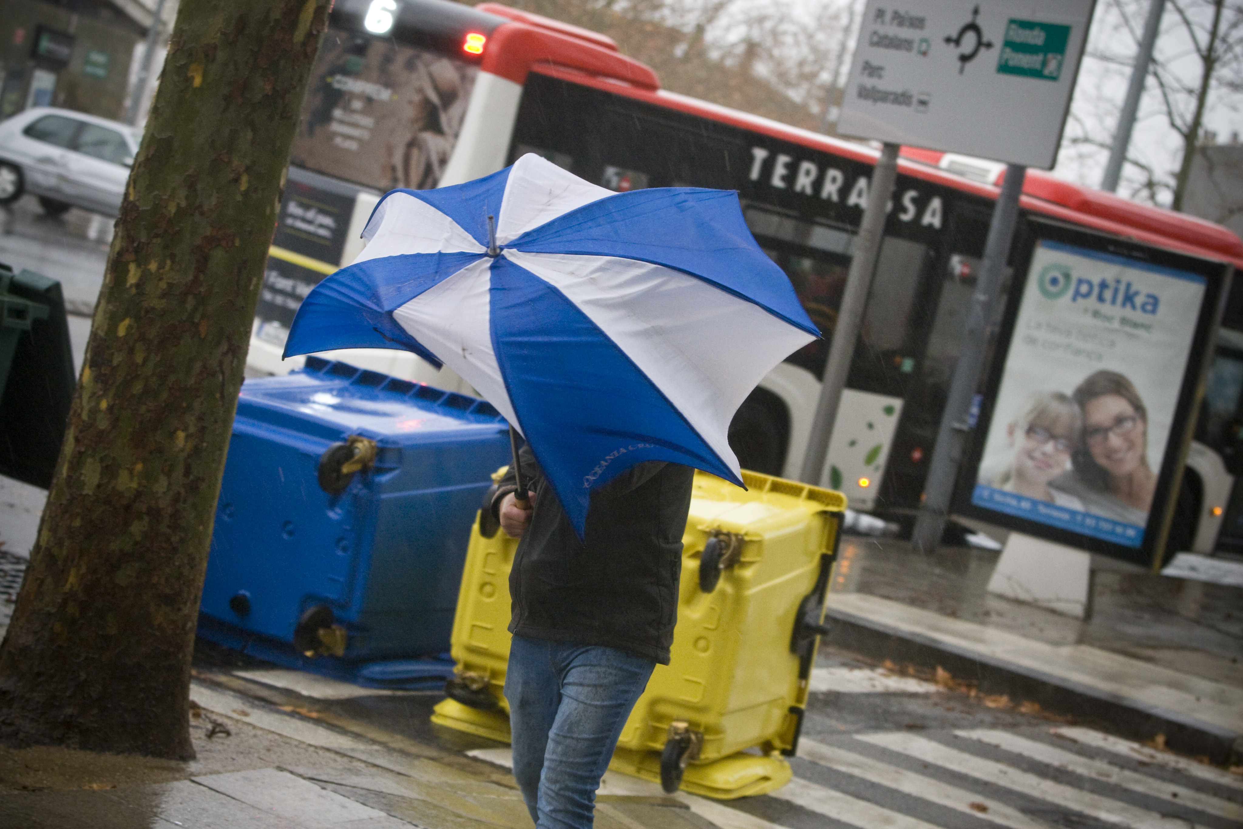 Alerta per vent i pluja a Terrassa